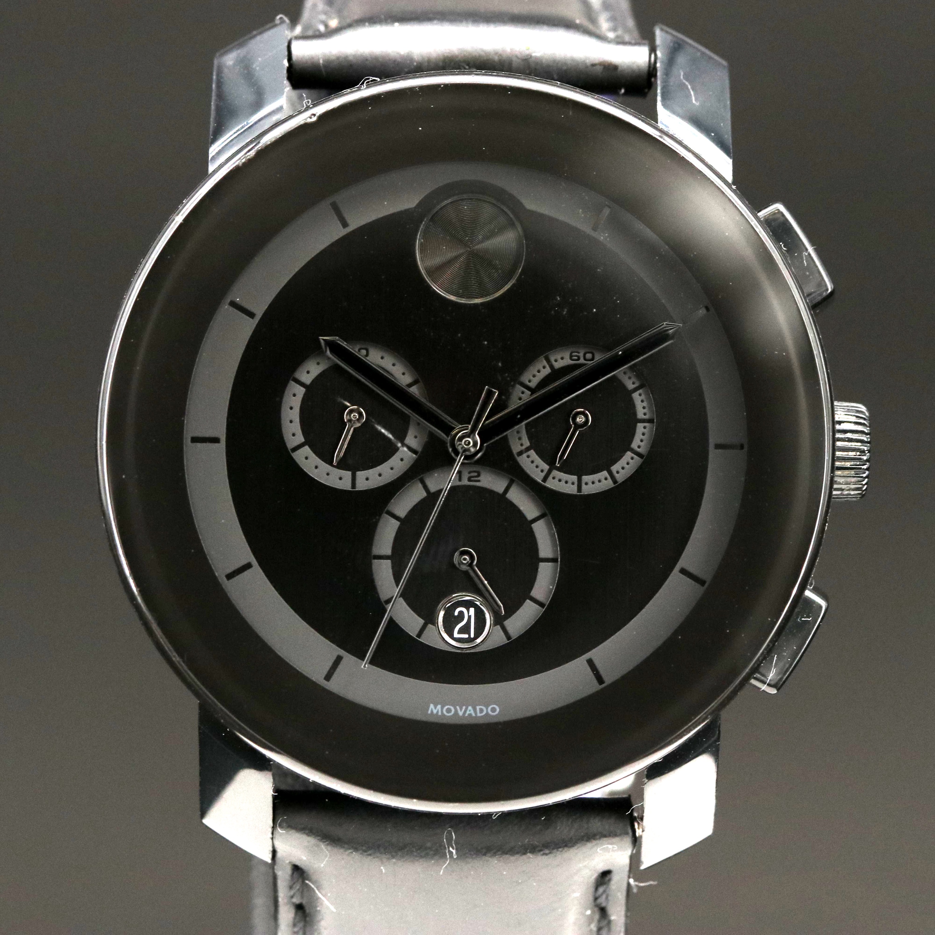 Movado Bold Black-Out Chronograph Quartz Watch