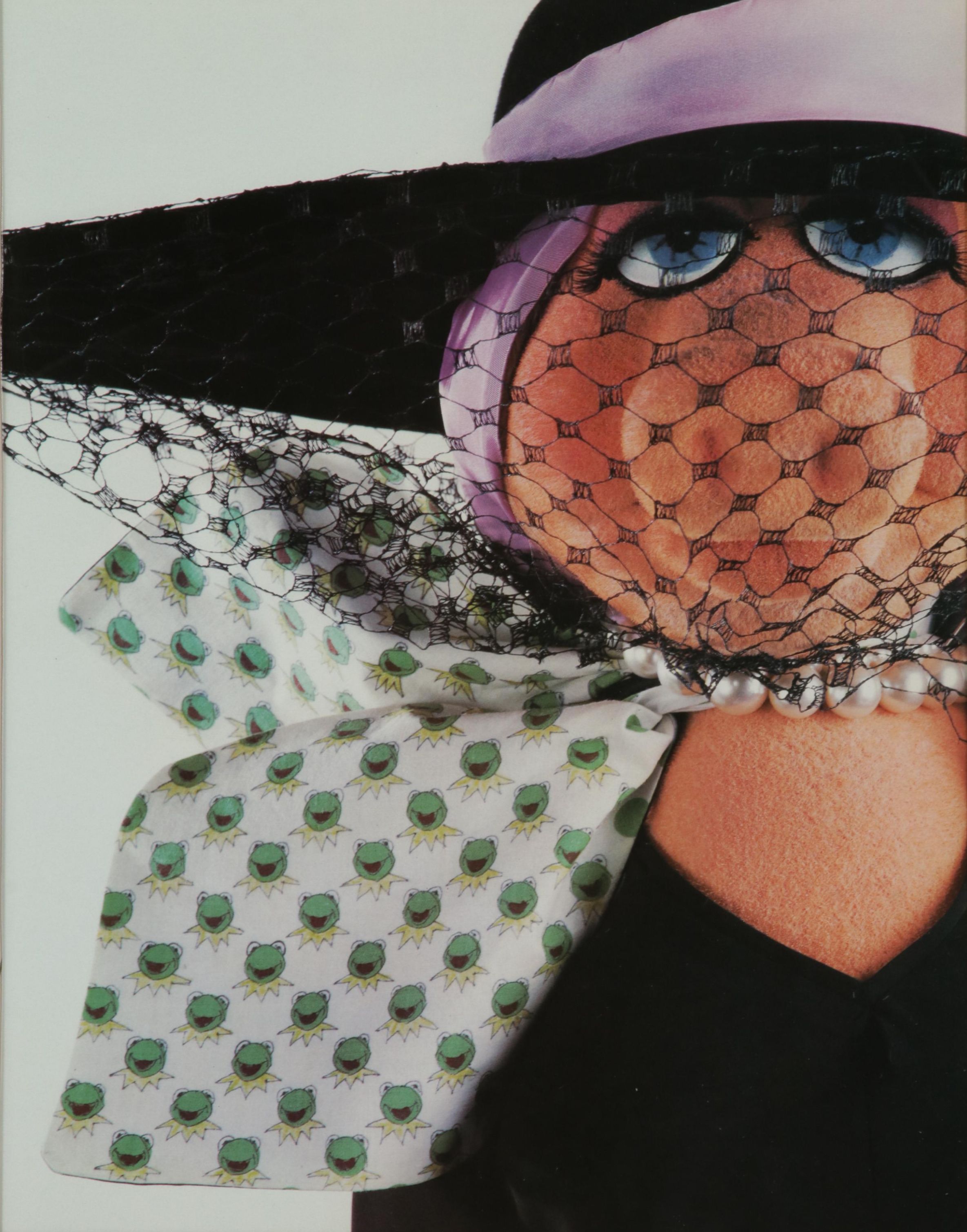 Offset Lithograph of Miss Piggy Cover Girl From "Miss Piggy's Poster Book," 1986