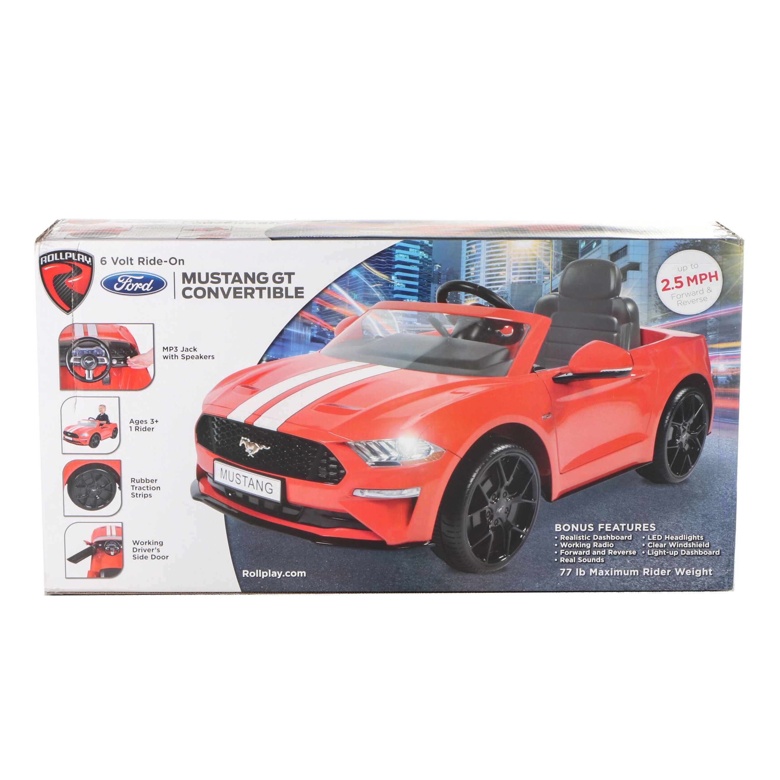 Rollplay Ford Mustang GT Convertible 6V Ride-On Toy