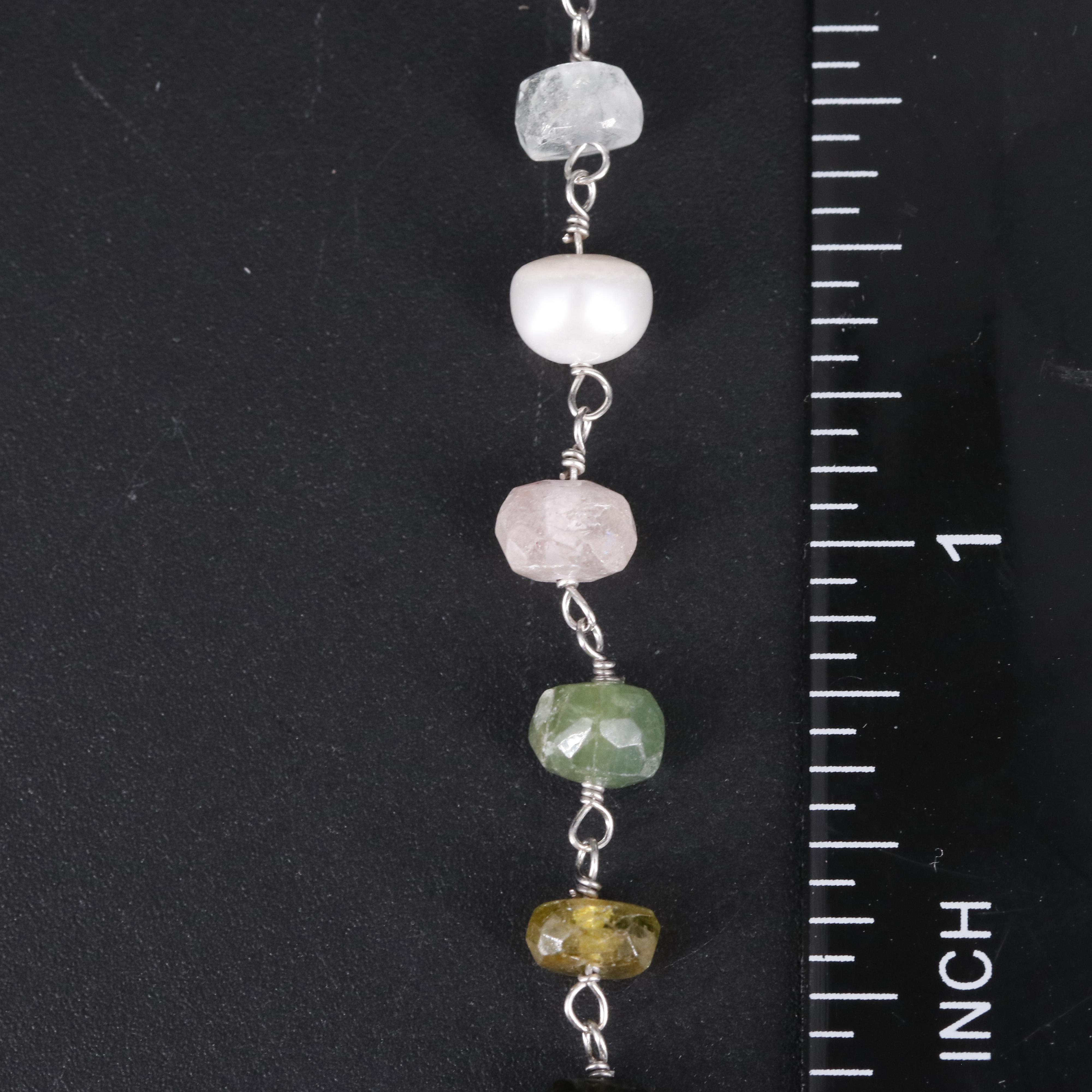 Sterling Silver Multi-Gemstone Bracelet