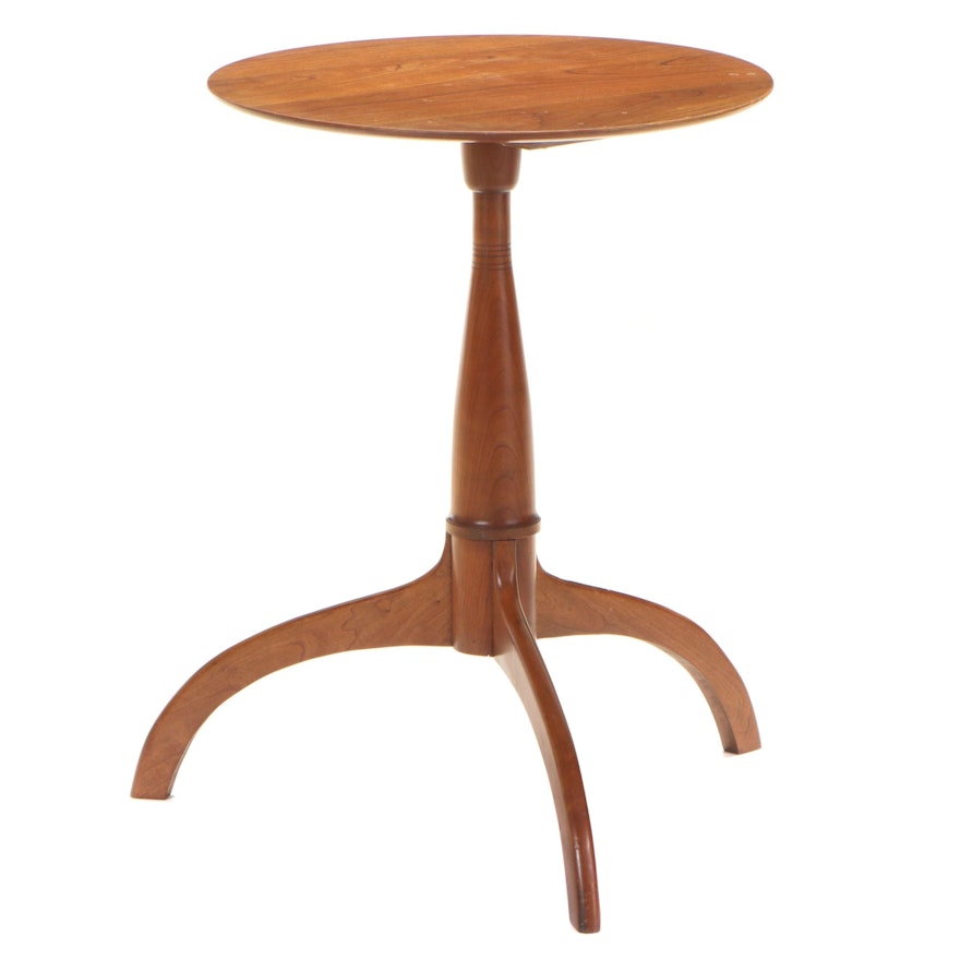 Federal Style Cherrywood Candlestand, Late 20th Century