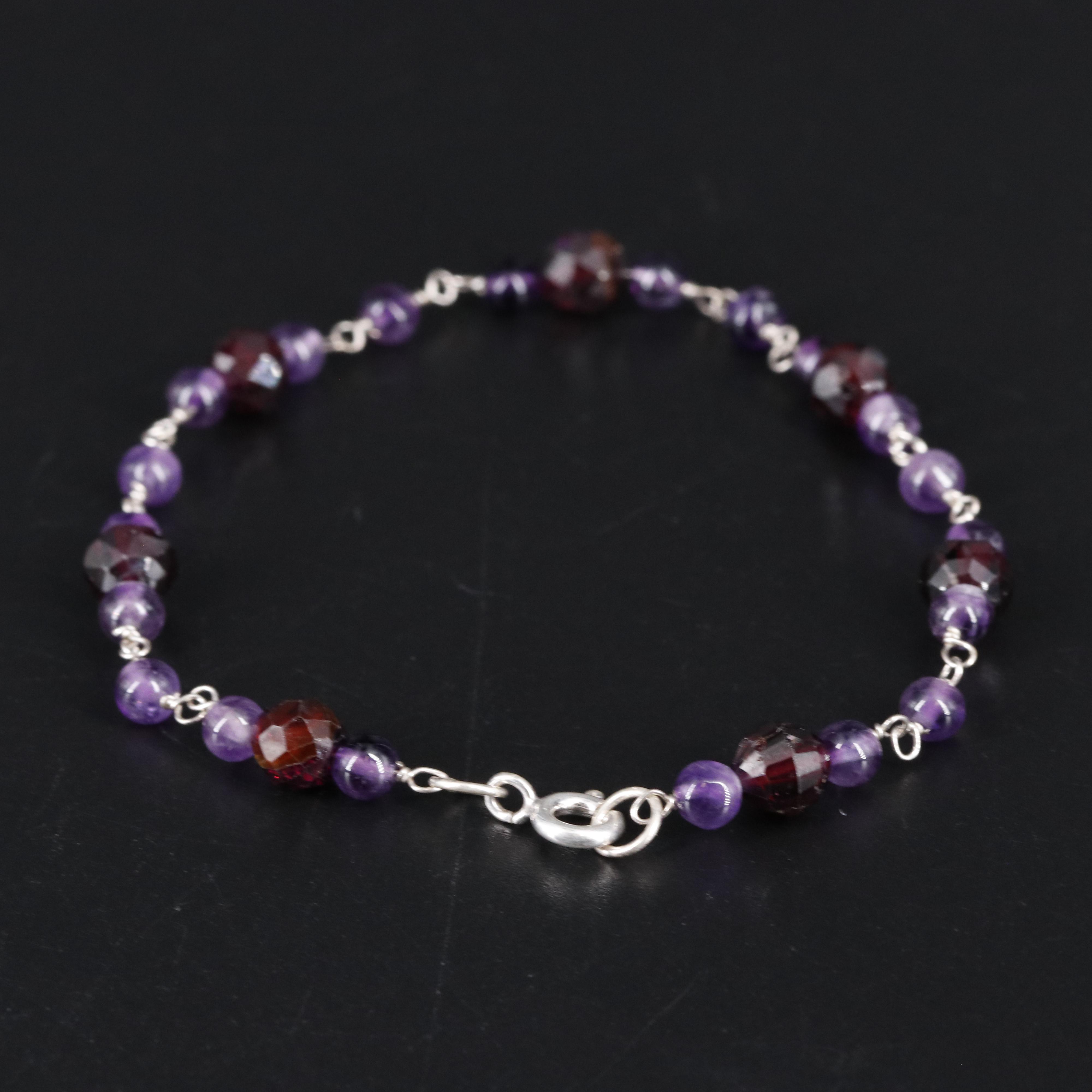 Sterling Silver Gemstone Bracelet