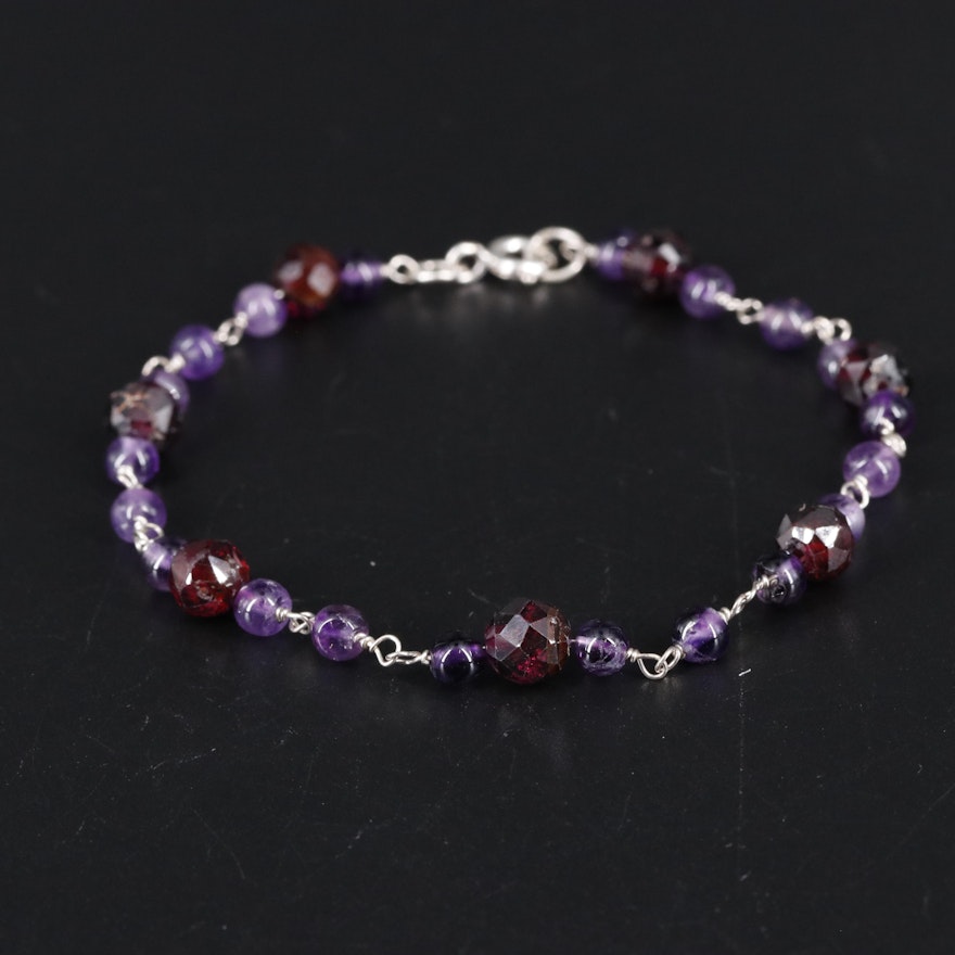 Sterling Silver Gemstone Bracelet