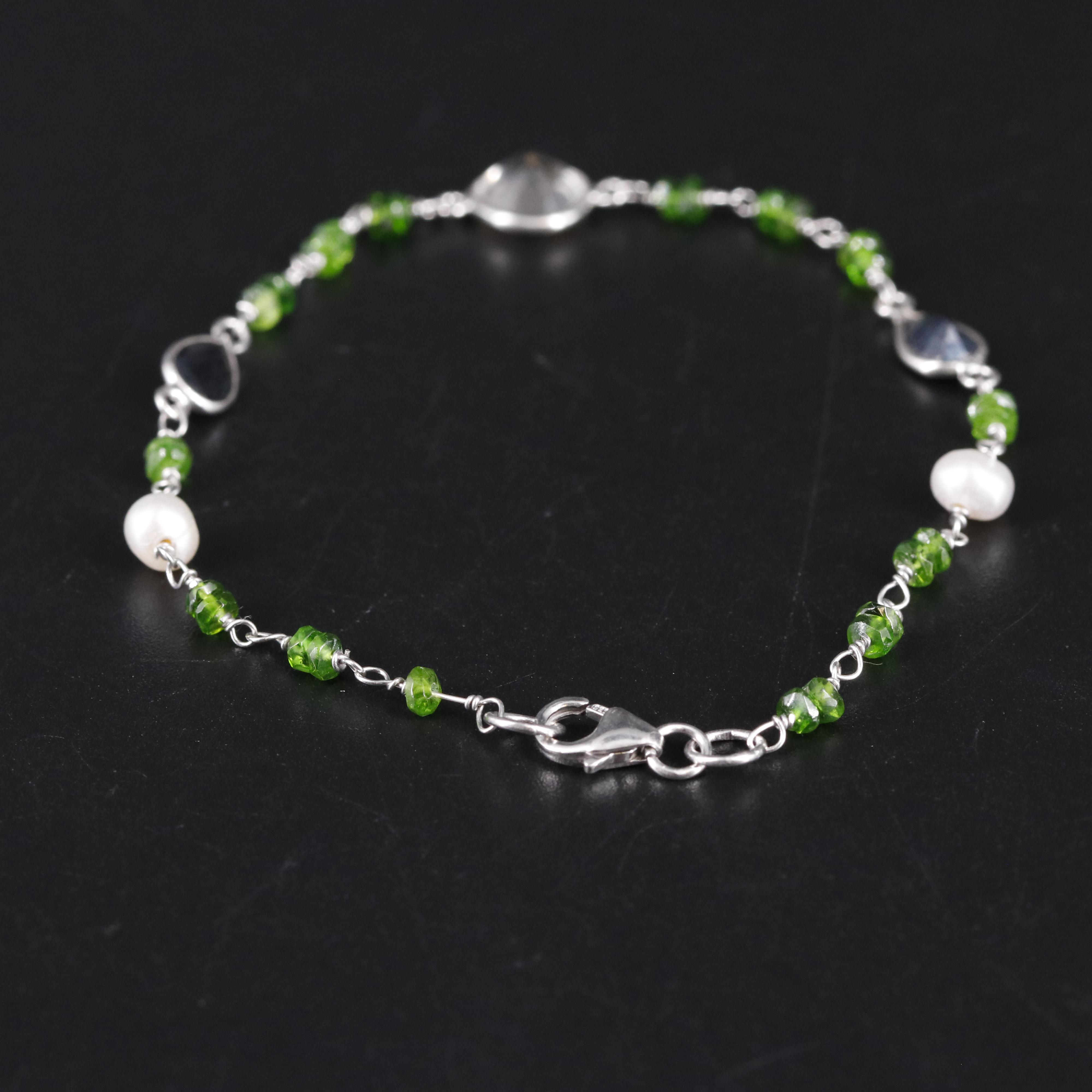 Sterling Silver Gemstone Bracelet