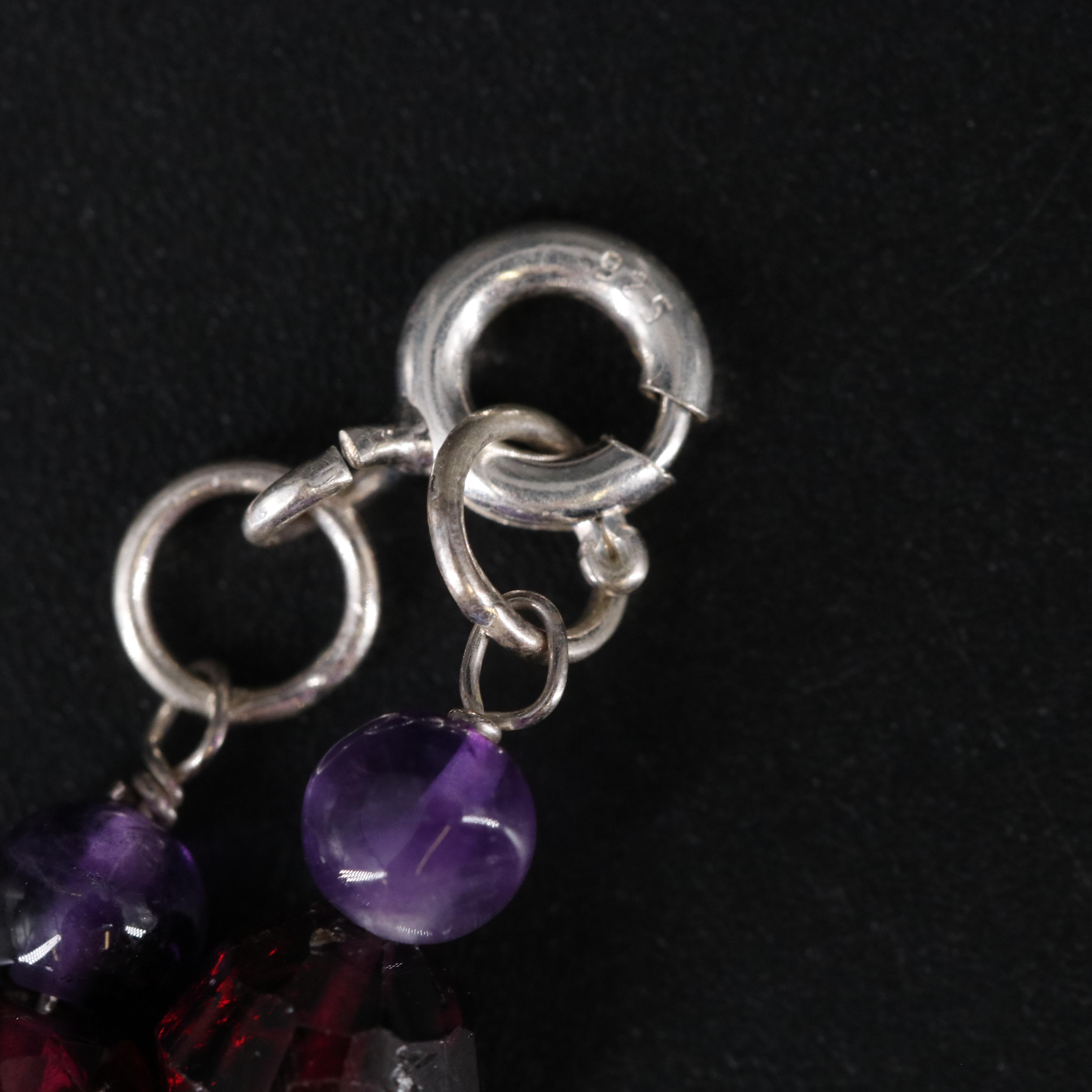 Sterling Silver Gemstone Bracelet