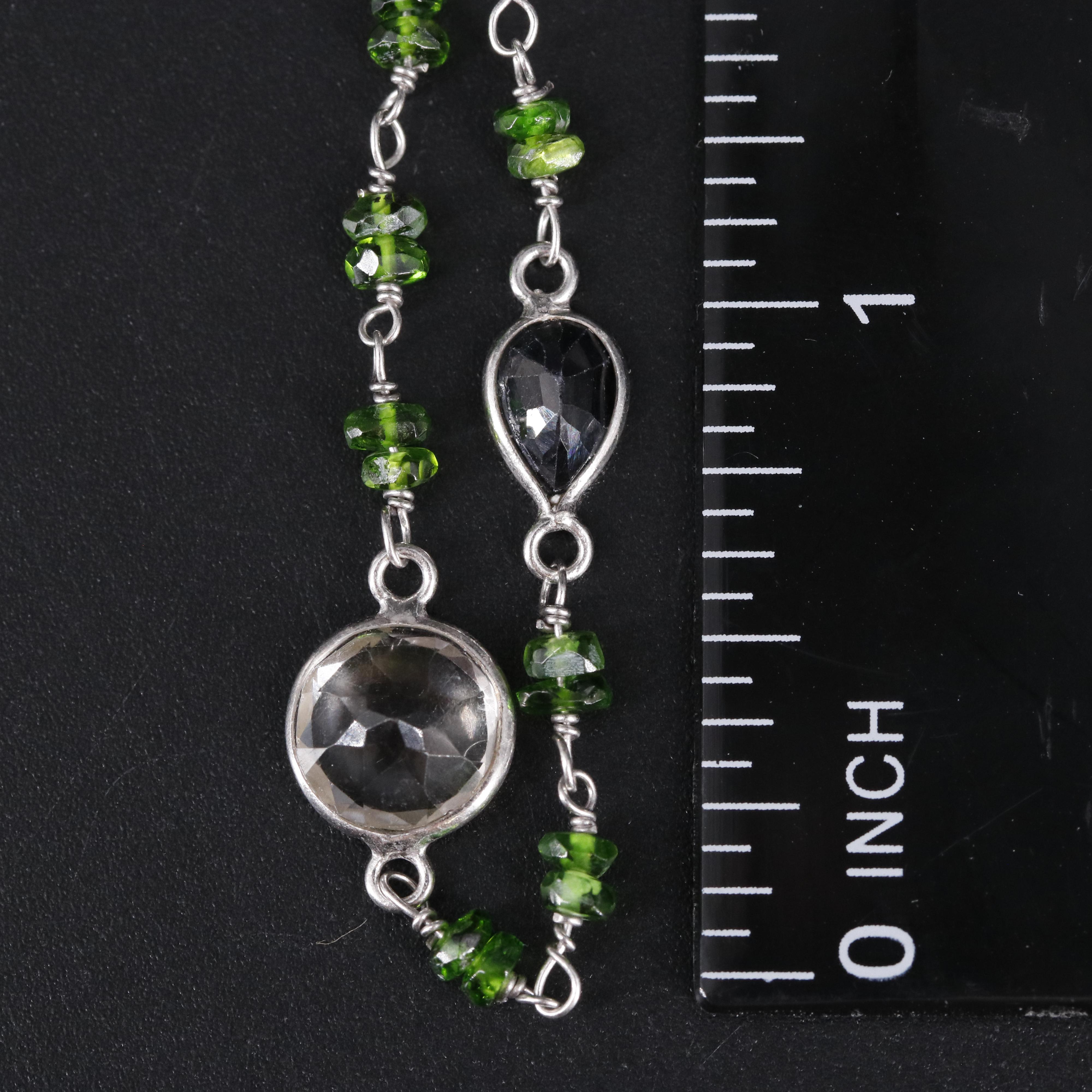 Sterling Silver Gemstone Bracelet