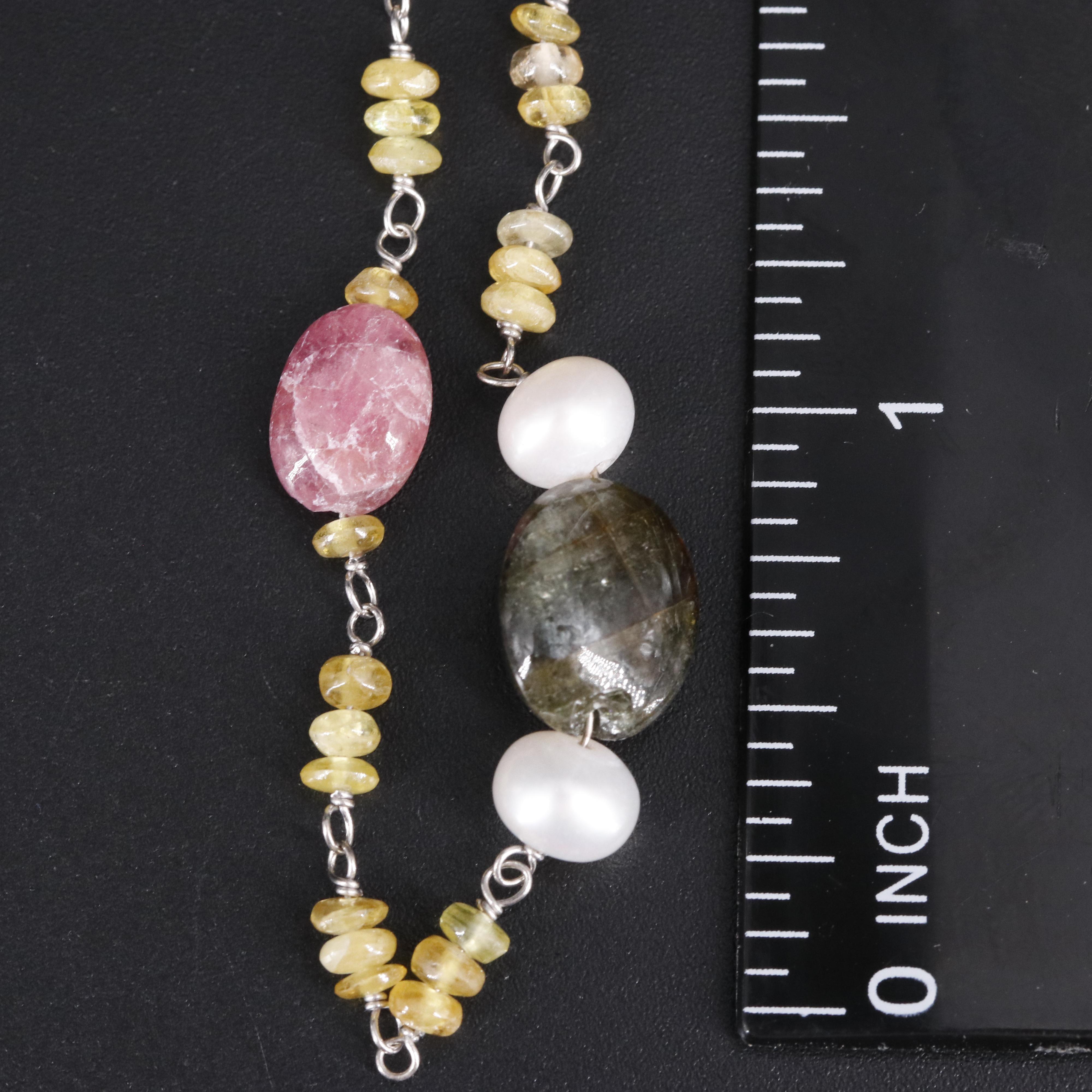 Sterling Silver Gemstone Bracelet