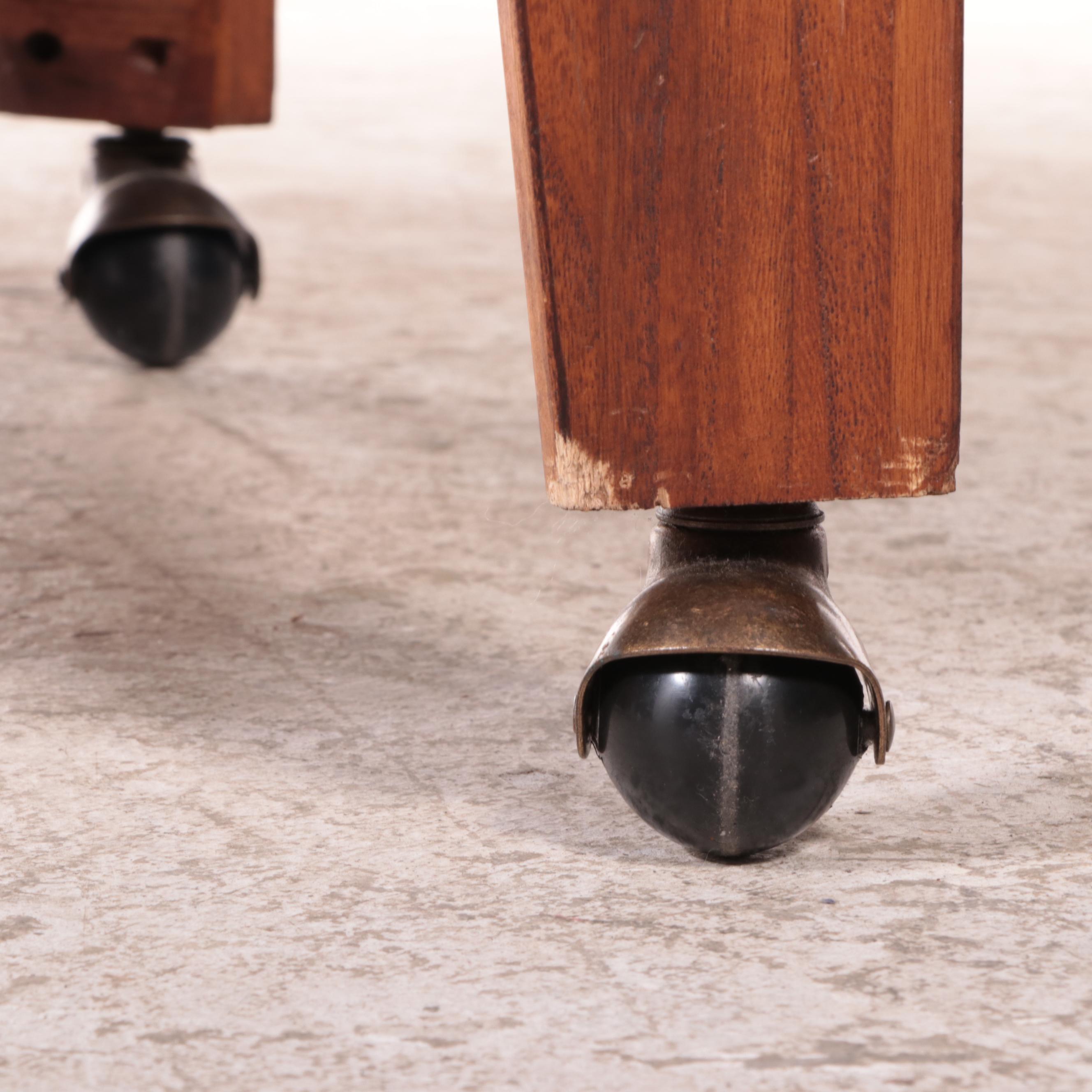 Contemporary Slate Tile Top Two-Tier Coffee Table