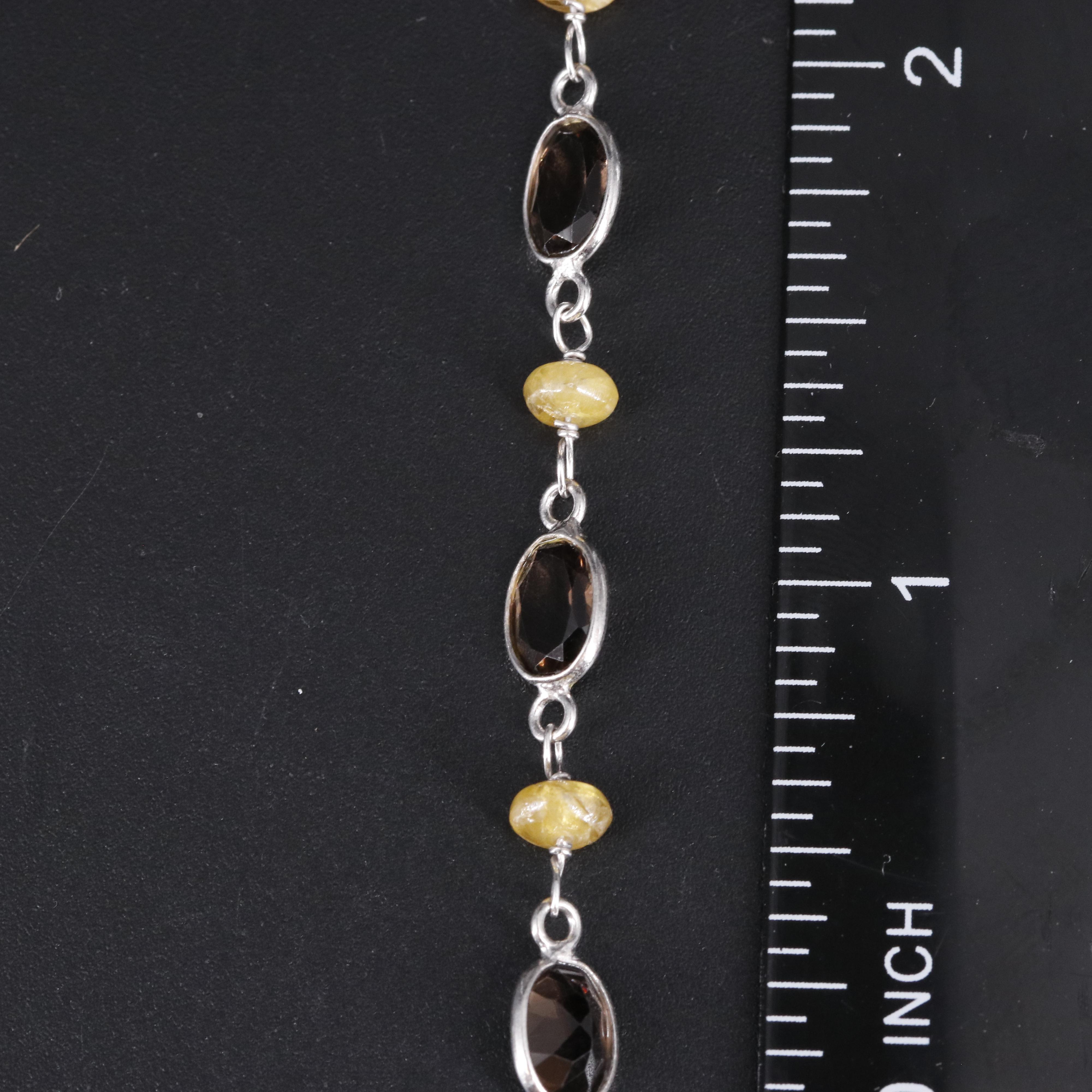 Sterling Silver Multi-Gemstone Bracelet