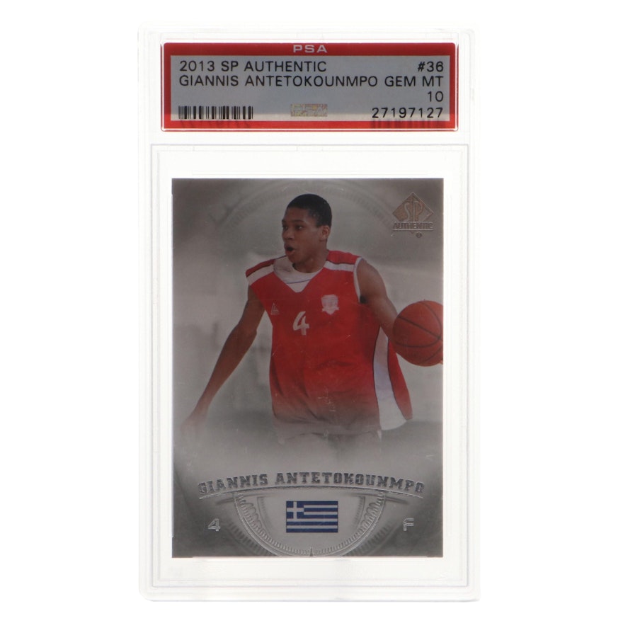 2013 Upper Deck Giannis Antetokounmpo Graded GEM MT Rookie Basketball Card