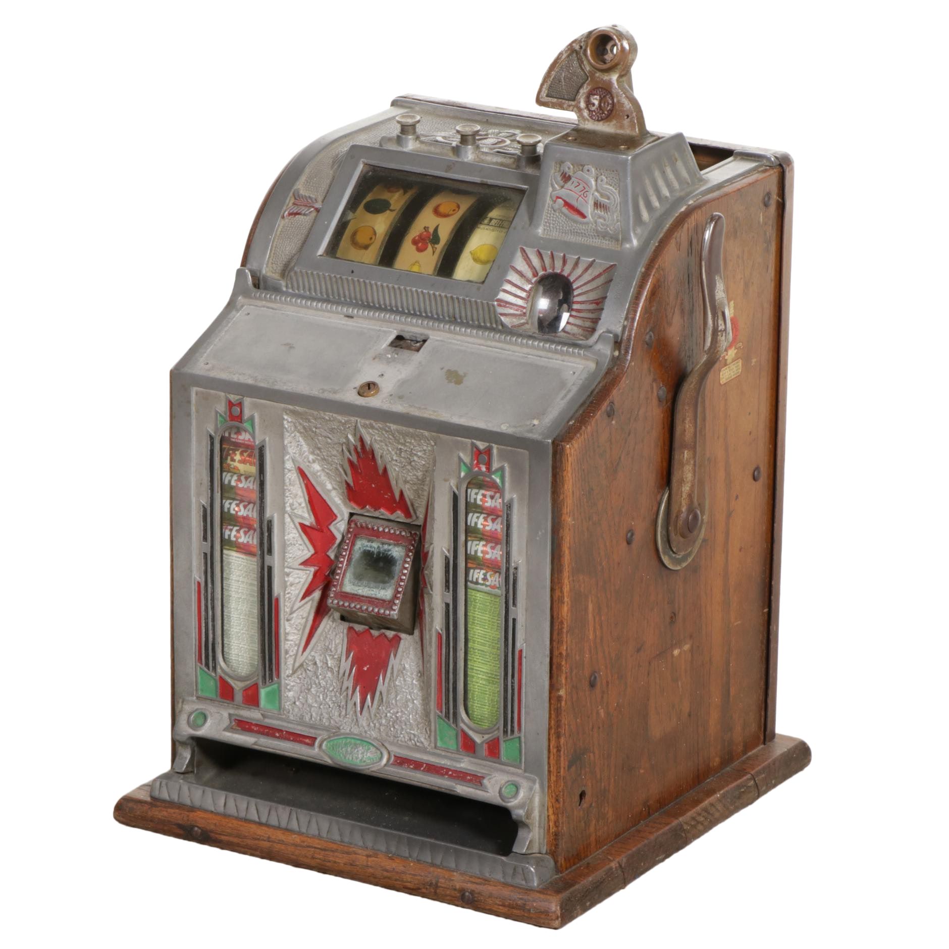 Mills Novelty Co. Liberty Bell Coin Slot Machine Candy Dispenser, Circa 1910