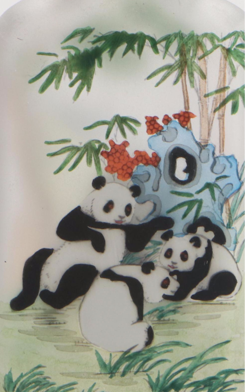 Chinese Reverse Painted Perfume Bottles and Figurines