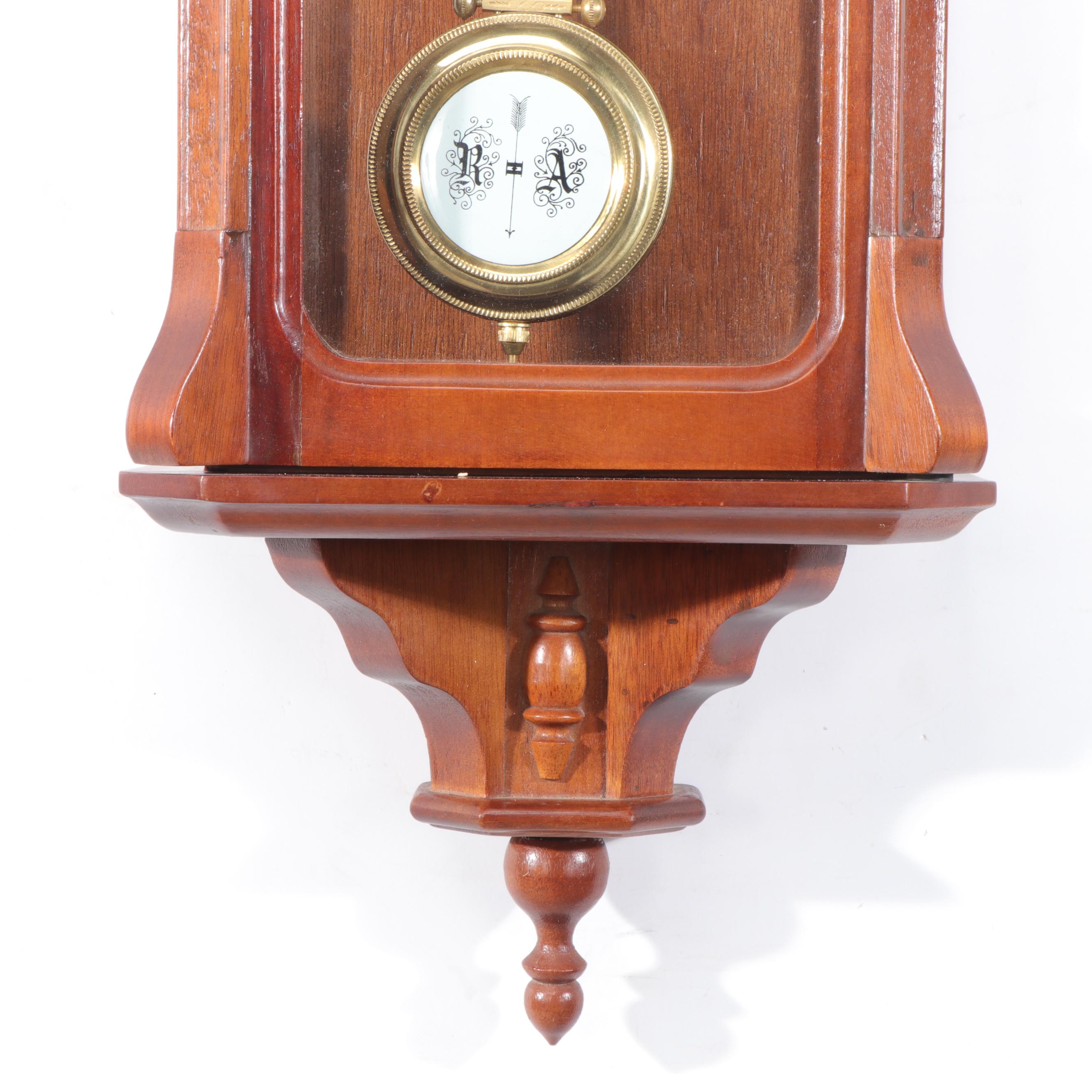 Rolens 31-Day Regulator Wood Wall Clock