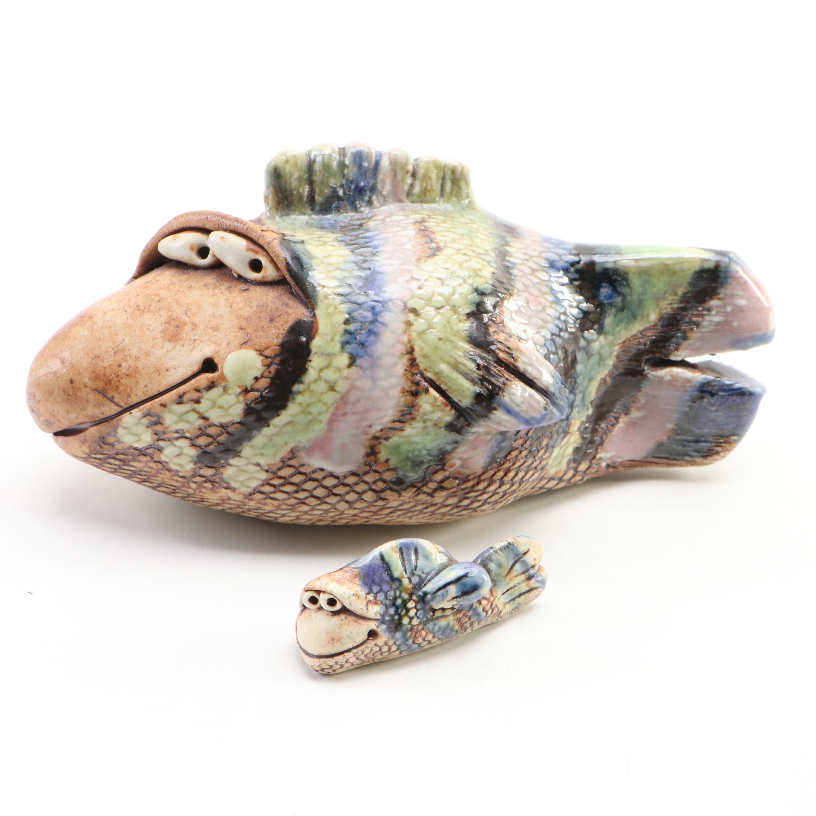 Wild Earth Stoneware Animal Figurines, 1993