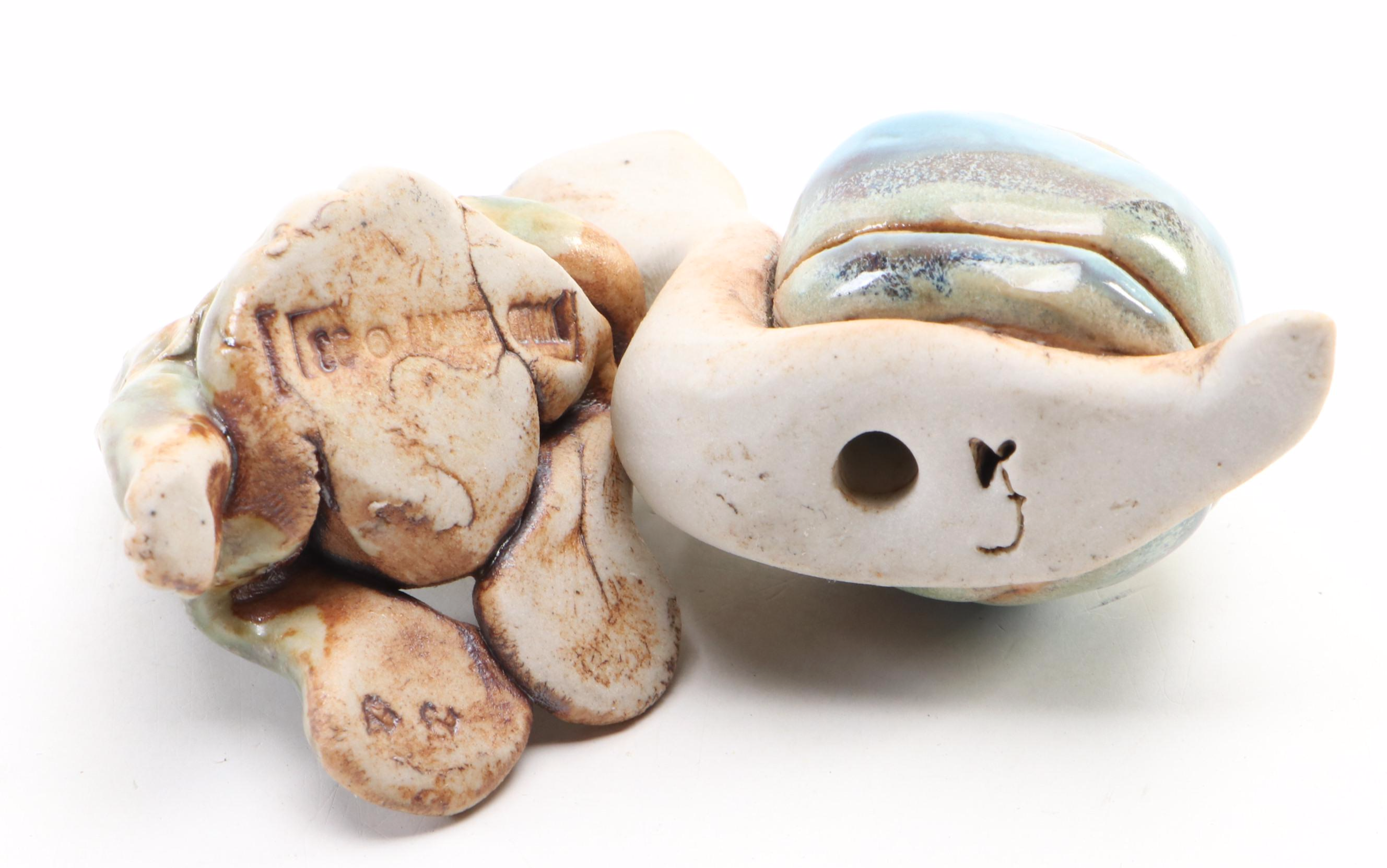 Wild Earth Stoneware Animal Figurines, 1993