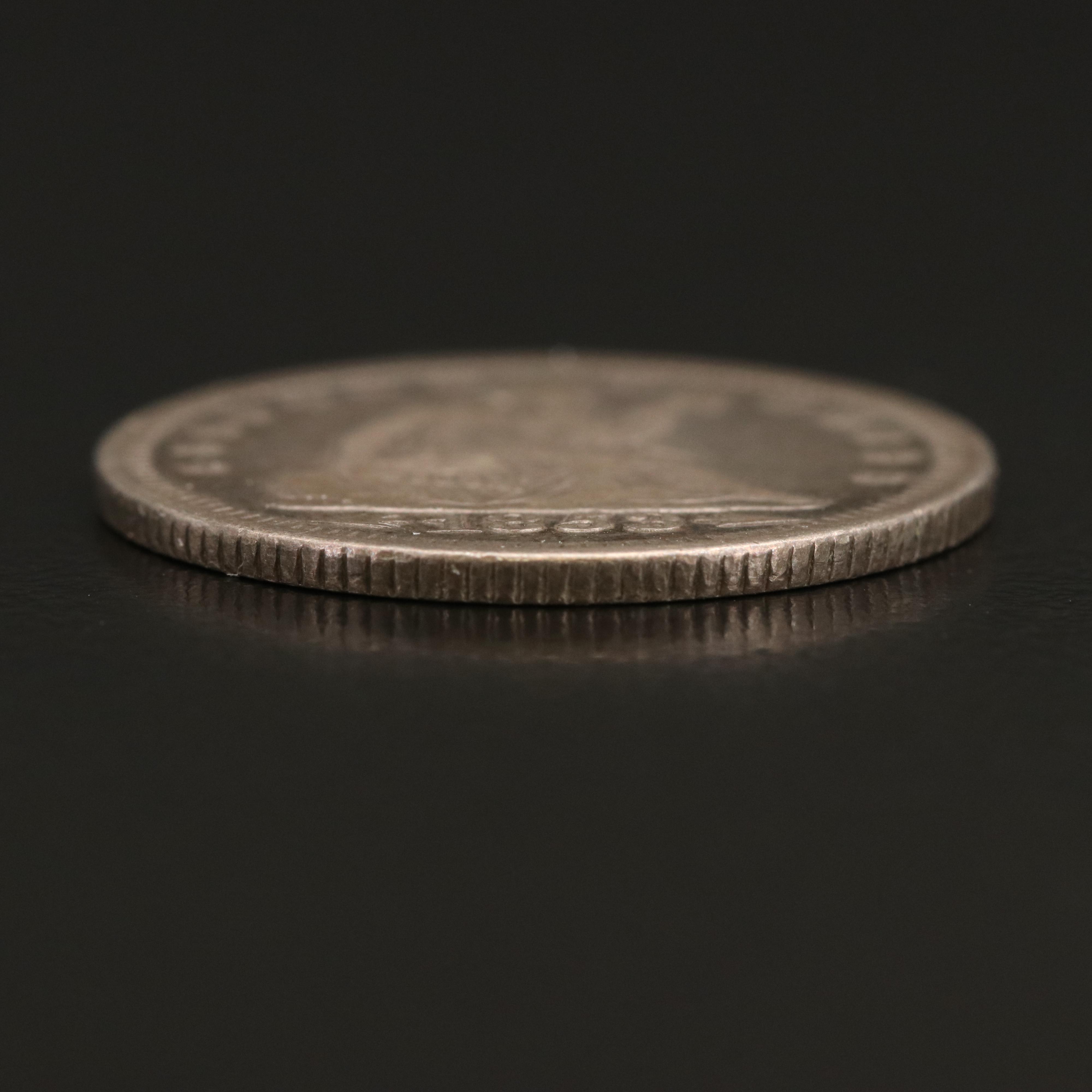 1853 Seated Liberty Silver Quarter