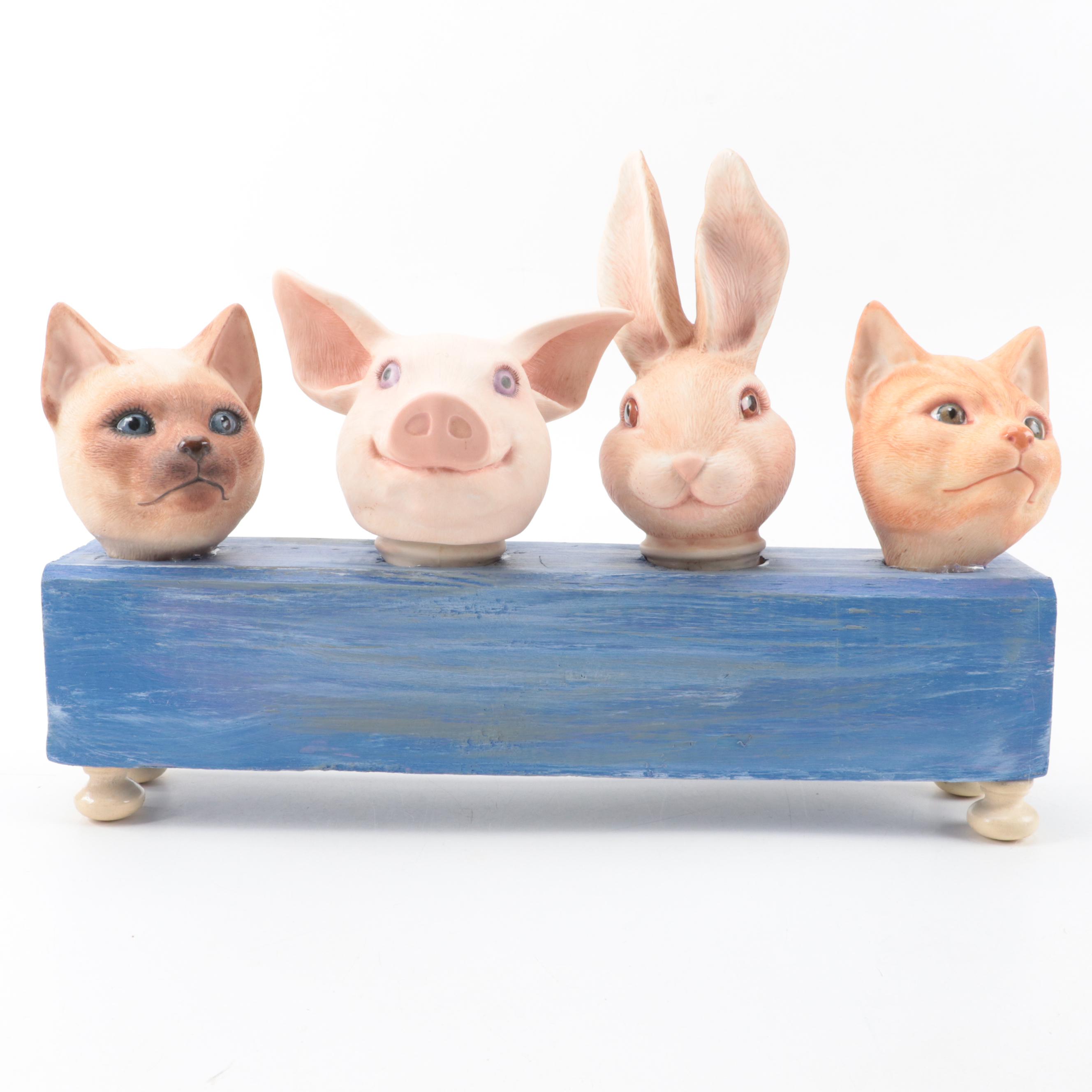 Surreal Mixed Media Sculpture of Animals