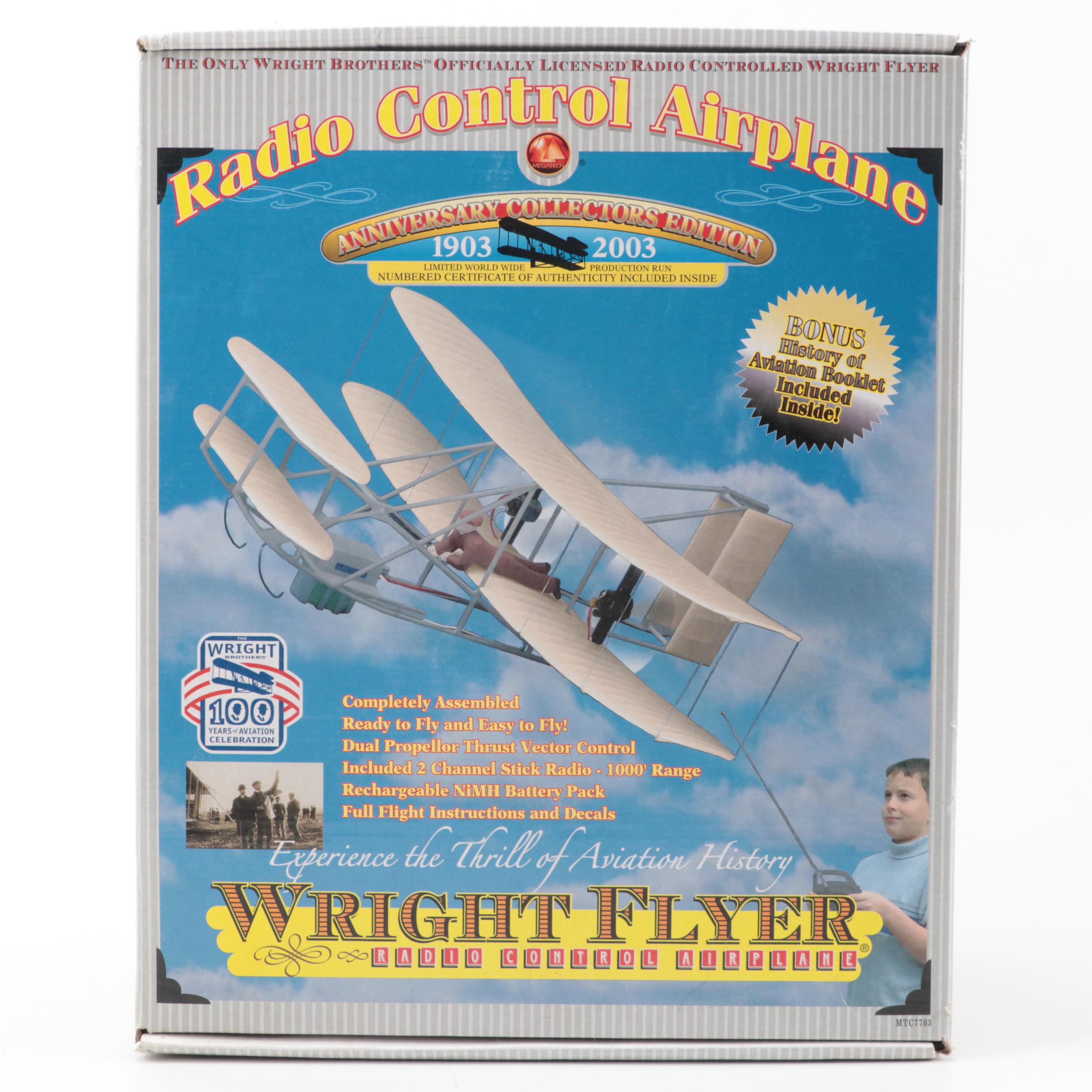 Megatech Wright Flyer Radio Control Airplane, 2003
