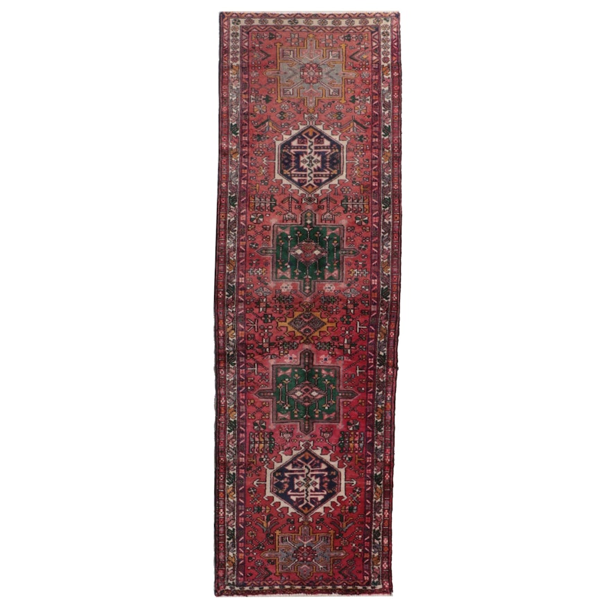 3'4 x 10'6 Hand-Knotted Persian Karaja Long Run