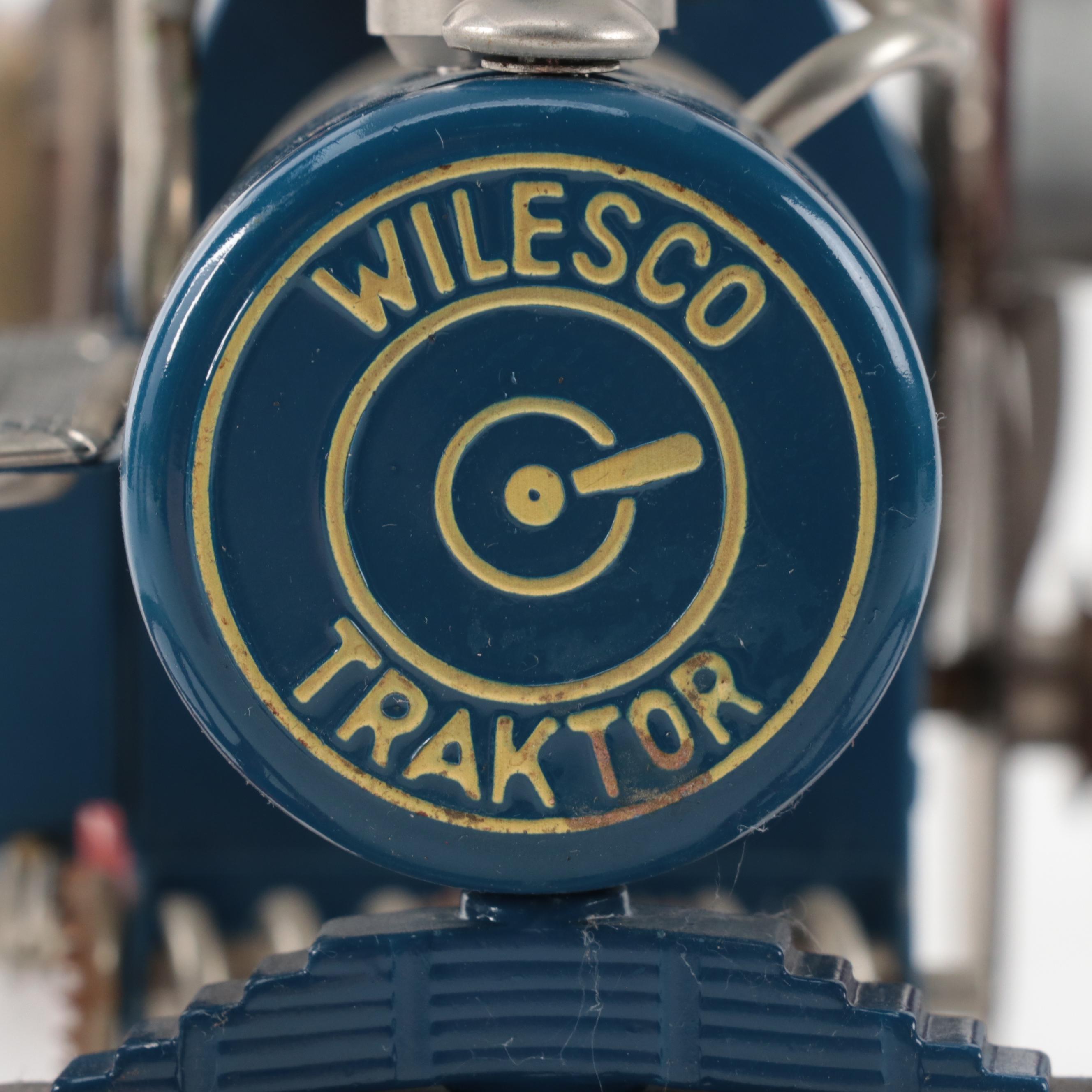 Wilesco and Mamod Metal Toy Steam Traction Engine and Wagon