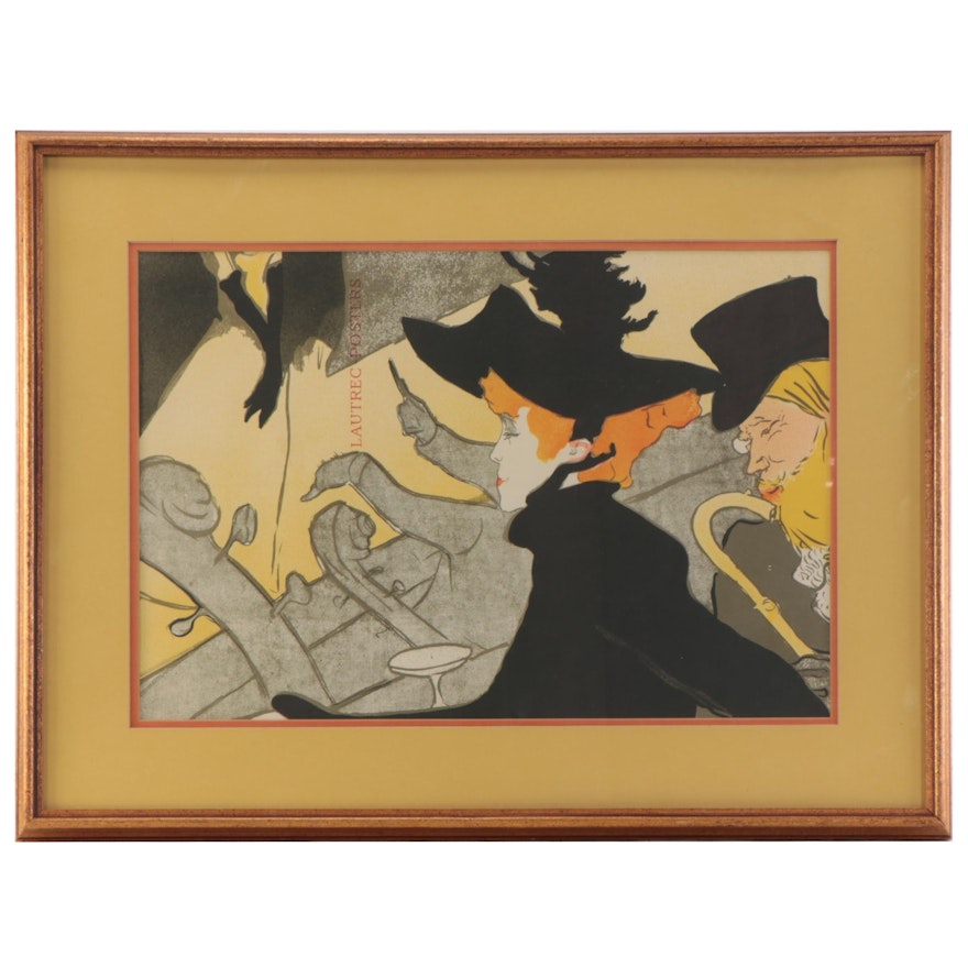 Color Lithograph After Henri de Toulouse-Lautrec "Divan Japonais"
