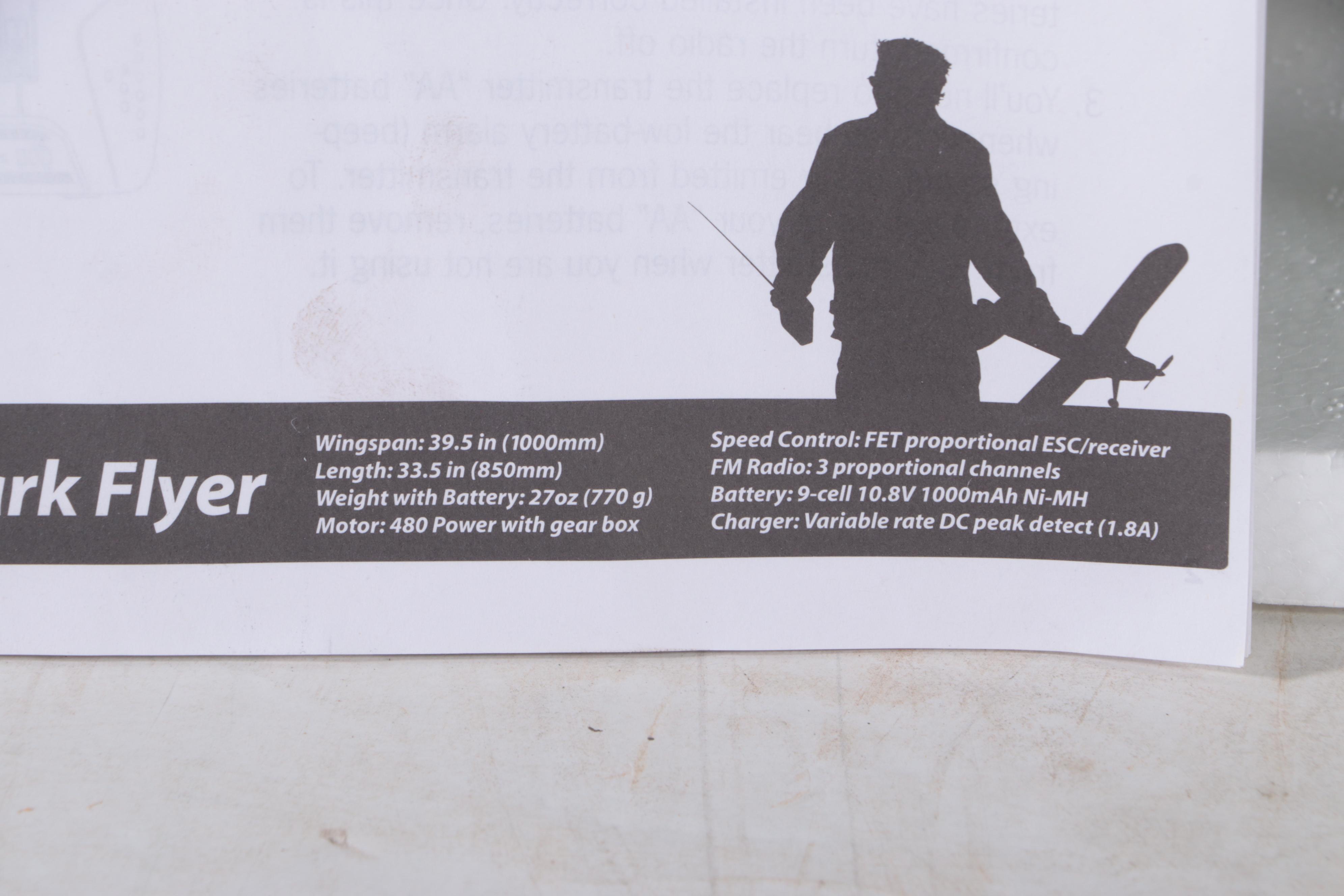 Parkzone Supermarine Spitfire Mk IIB Remote-Control Model WWII Airplane Kit