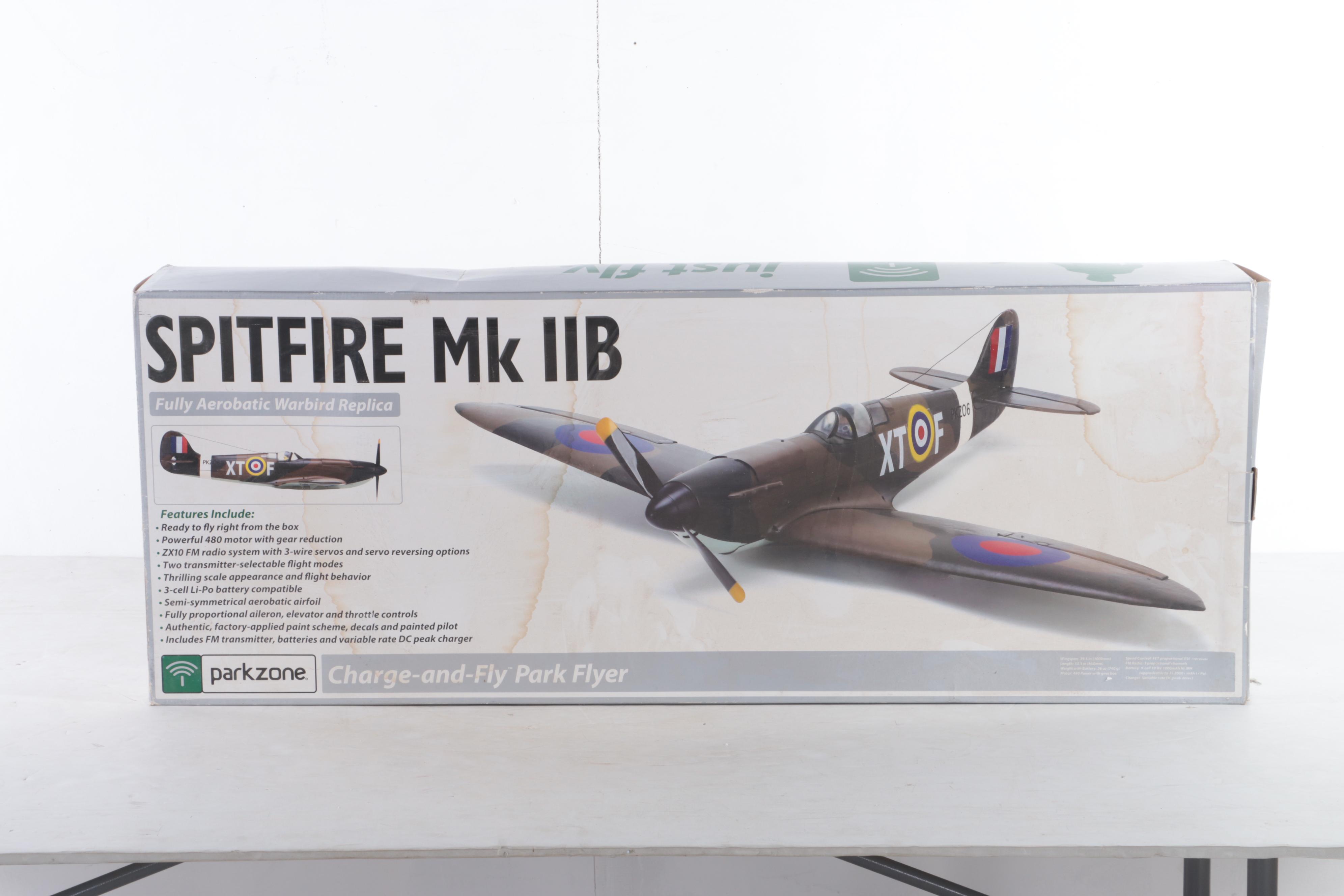Parkzone Supermarine Spitfire Mk IIB Remote-Control Model WWII Airplane Kit