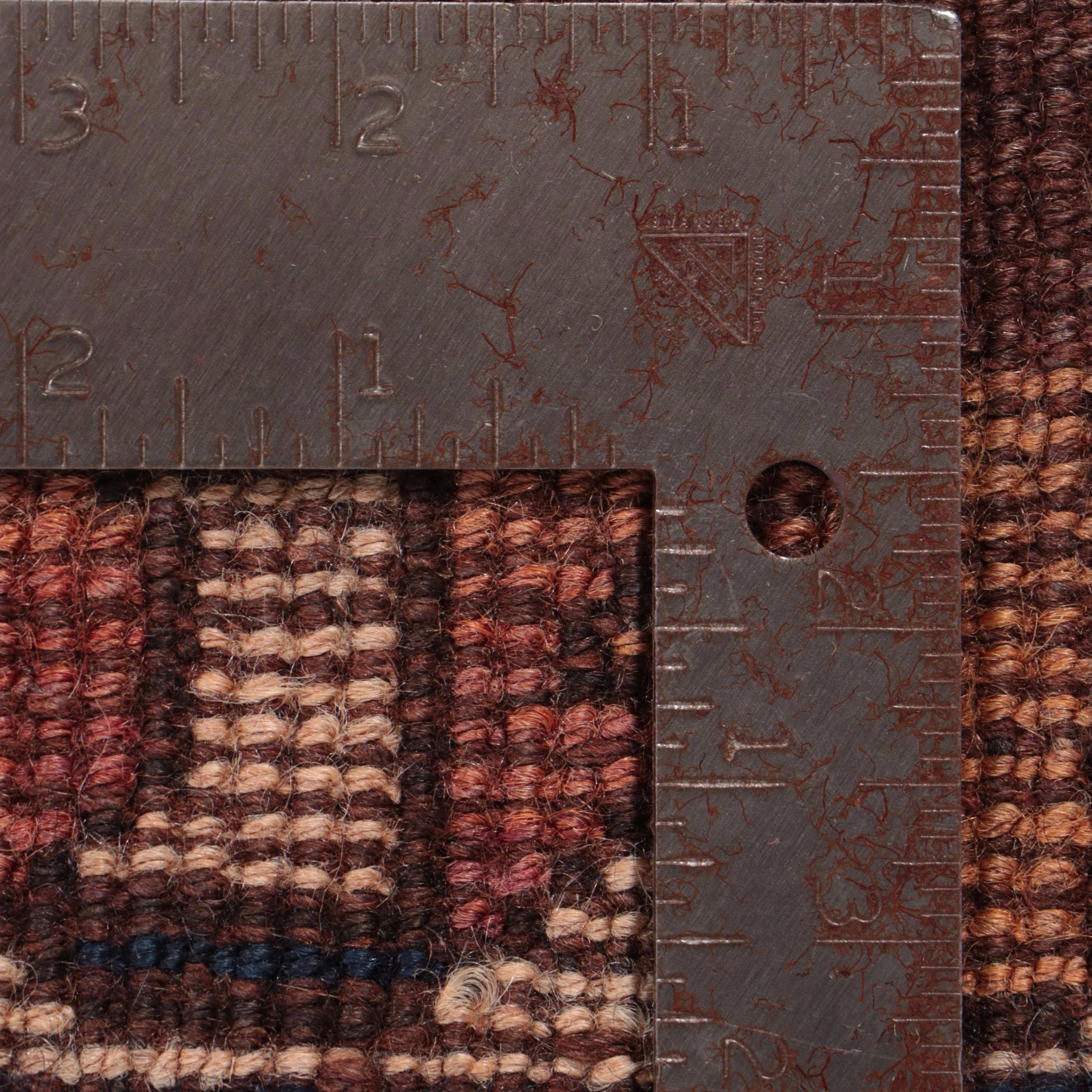 4'11 x 9'2 Hand-Knotted Persian Kurdish Area Rug