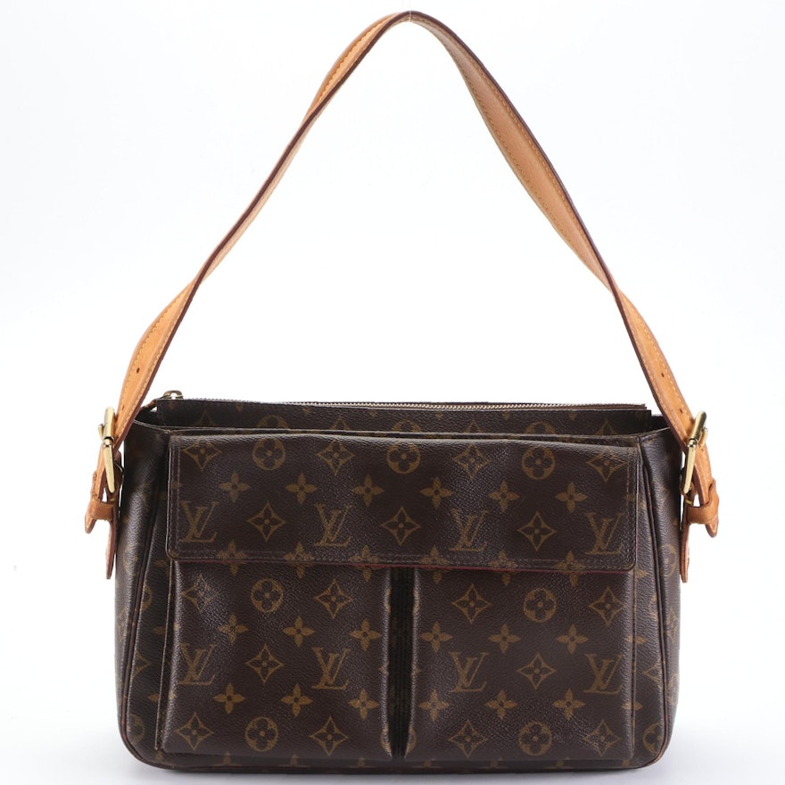 Louis Vuitton Multipli-Cité Shoulder Tote Bag in Monogram Canvas and Leather