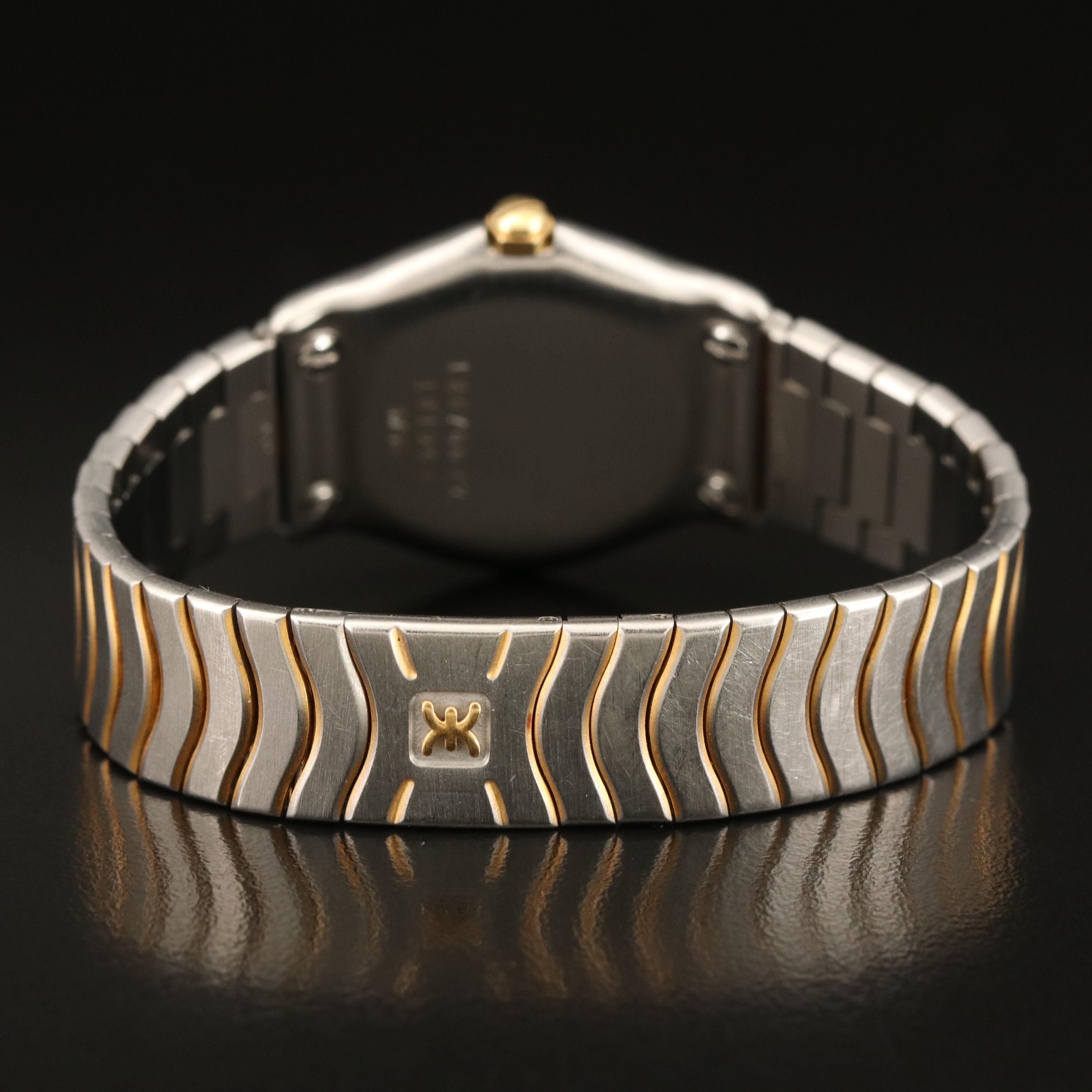 Ebel Classic Wave Black Diamond Dial Watch