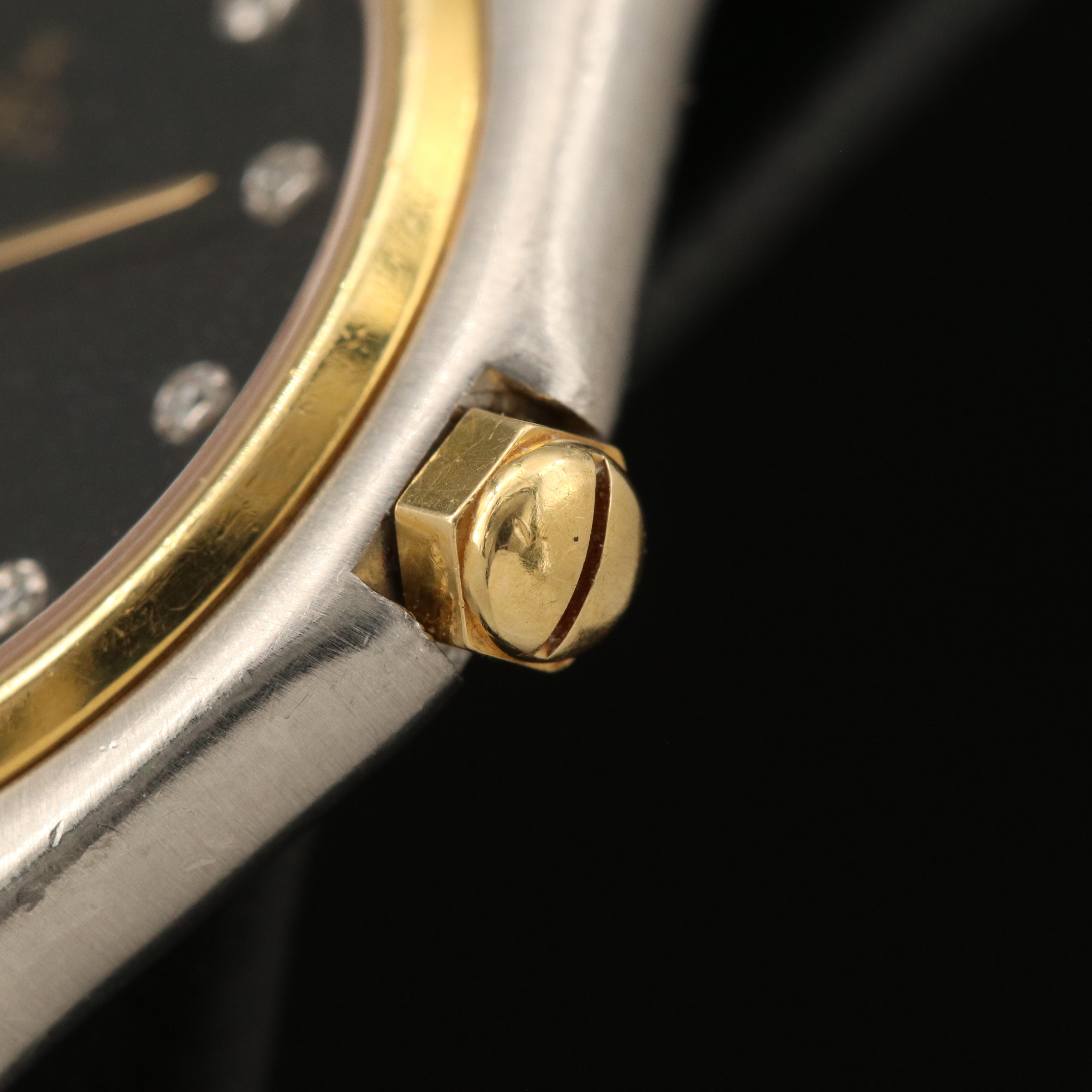 Ebel Classic Wave Black Diamond Dial Watch