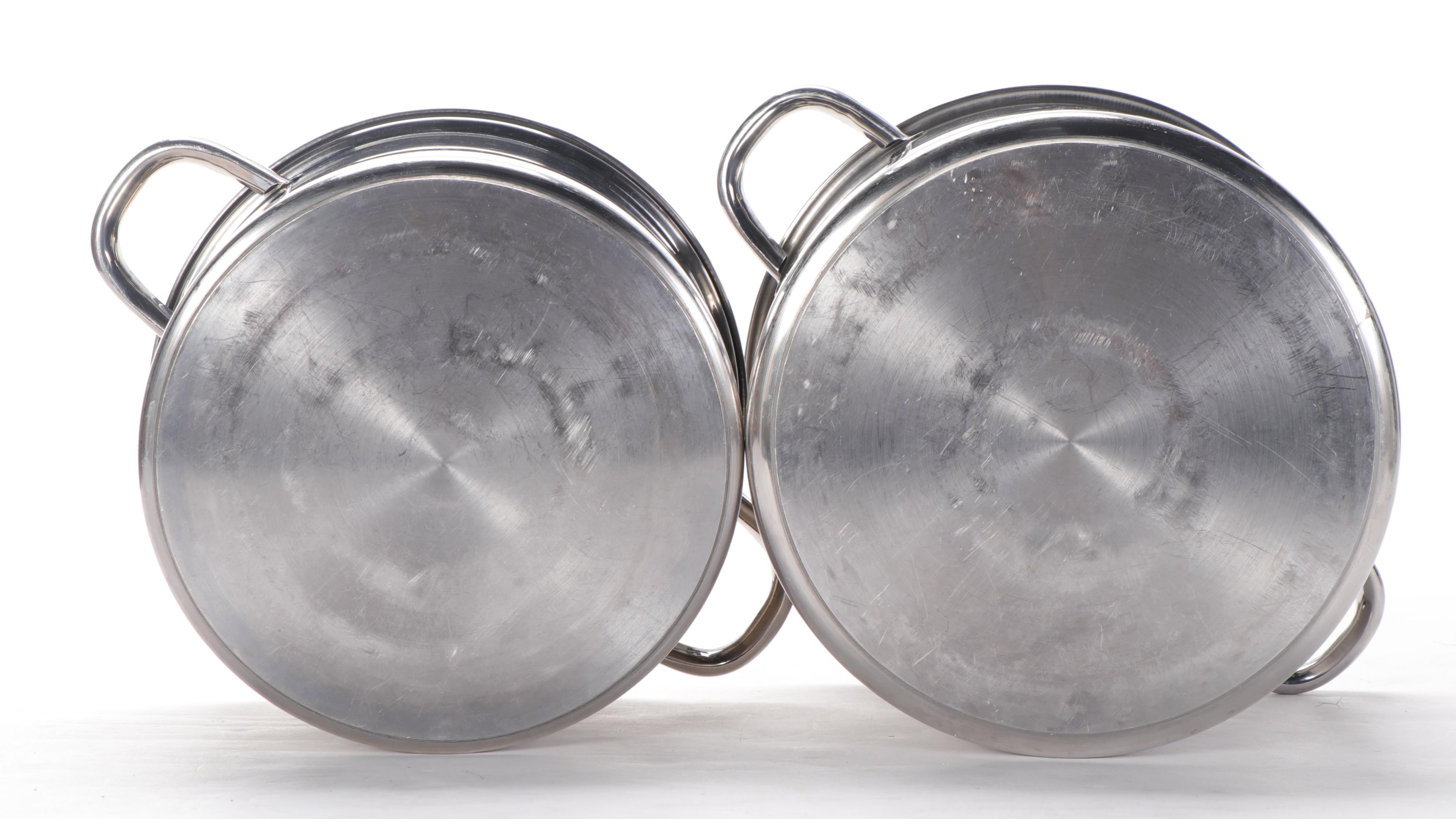 Tramontina and Other Stockpots With Strainers and Strainer Insert