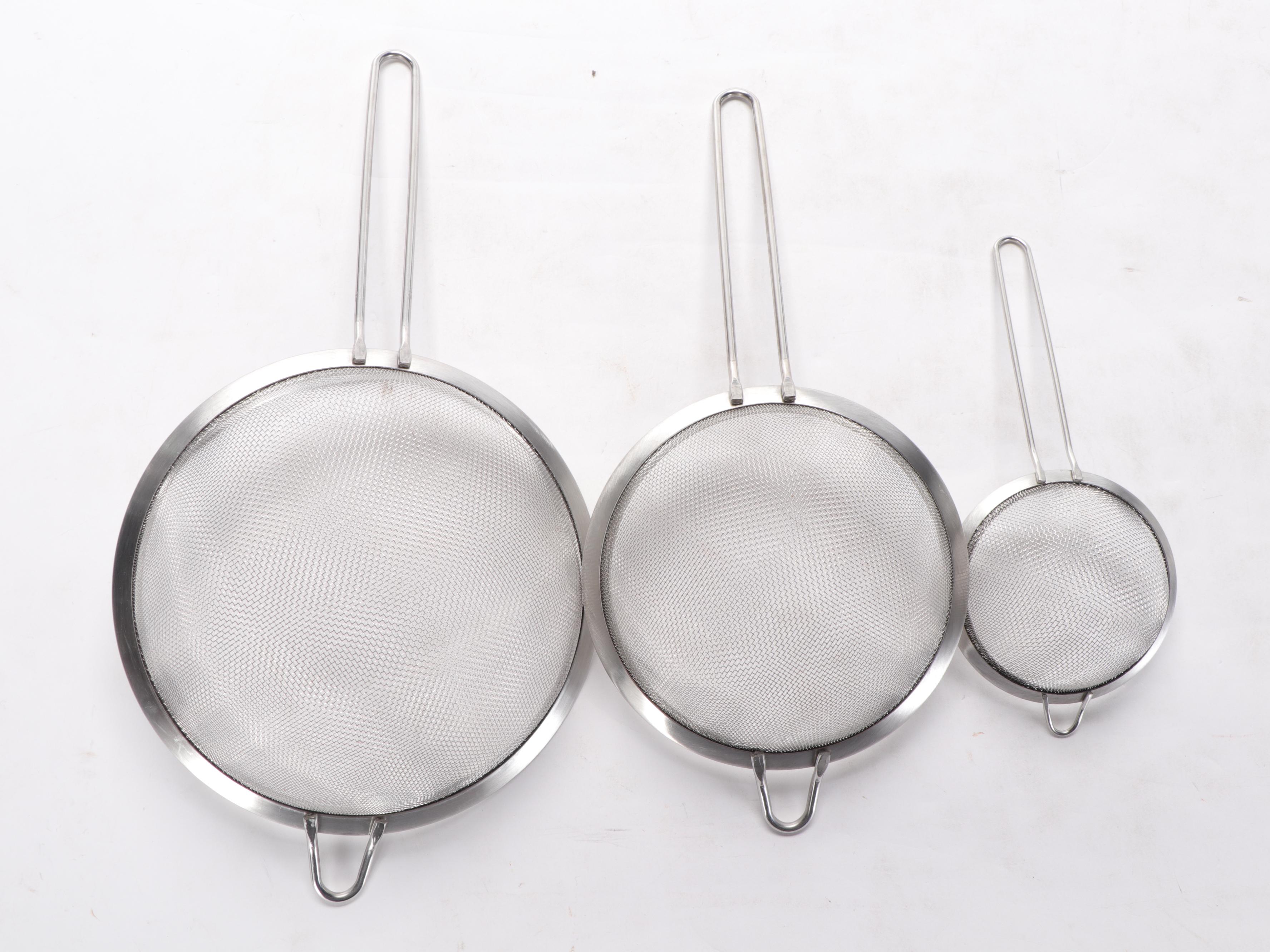 Tramontina and Other Stockpots With Strainers and Strainer Insert