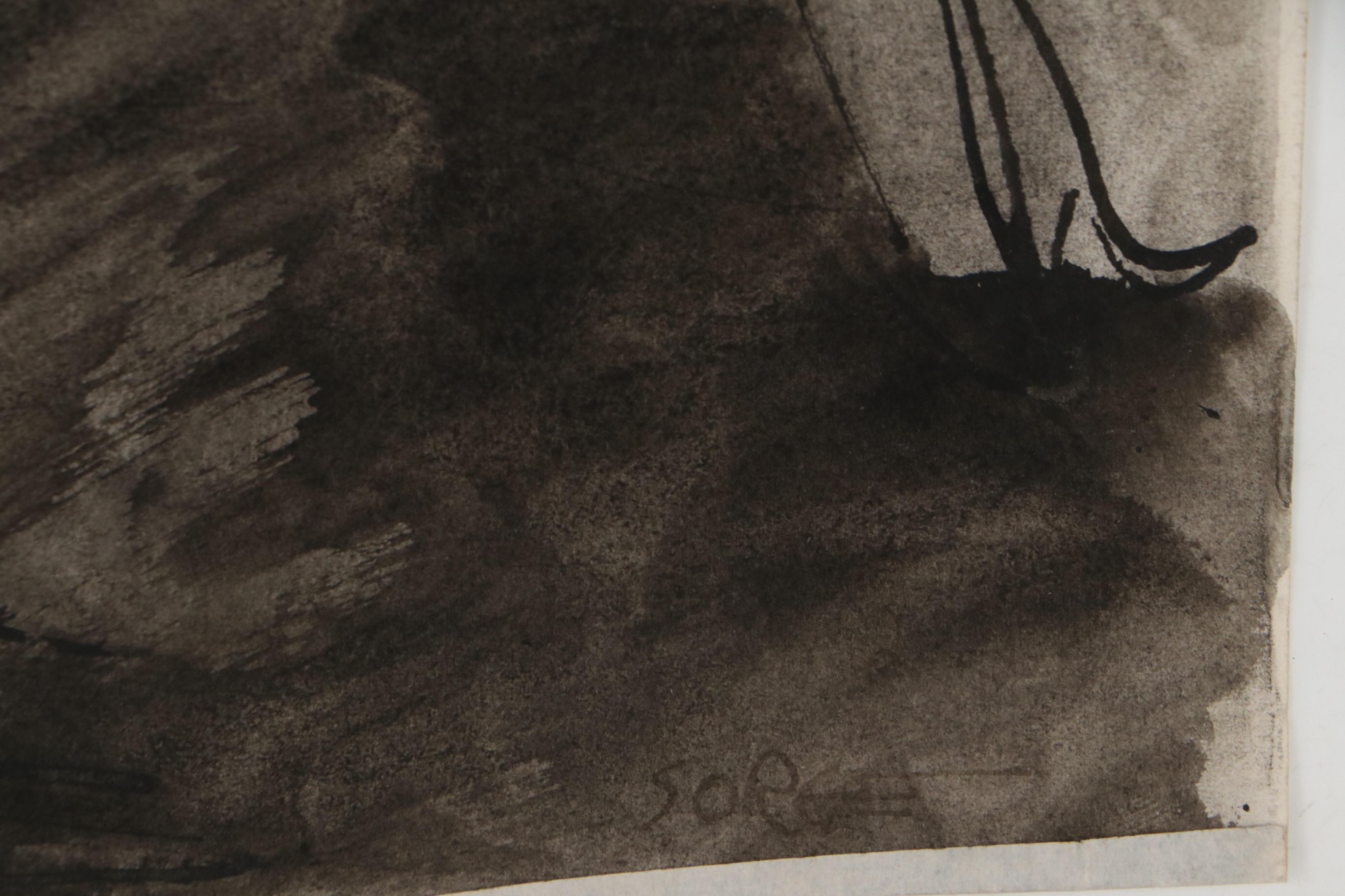 Walter Sorge Still Life and Figural Charcoal Drawings and Other