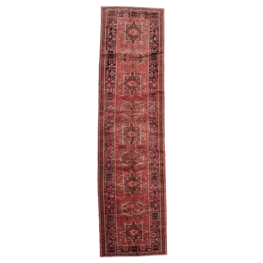 3'9 x 14'6 Hand-Knotted Persian Karaja Long Rug