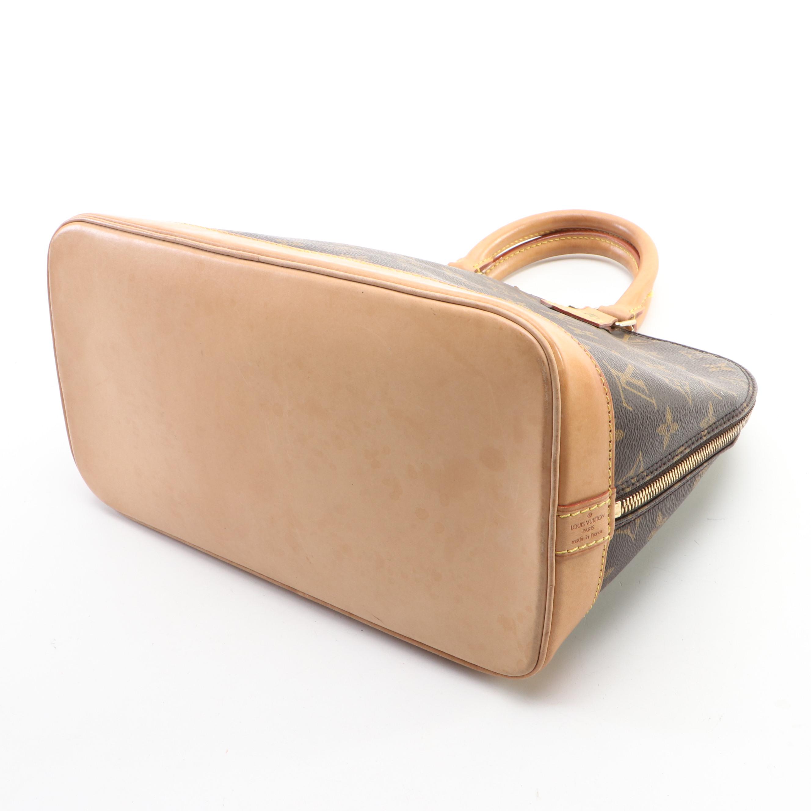 Louis Vuitton Alma PM in Monogram Canvas and Vachetta Leather