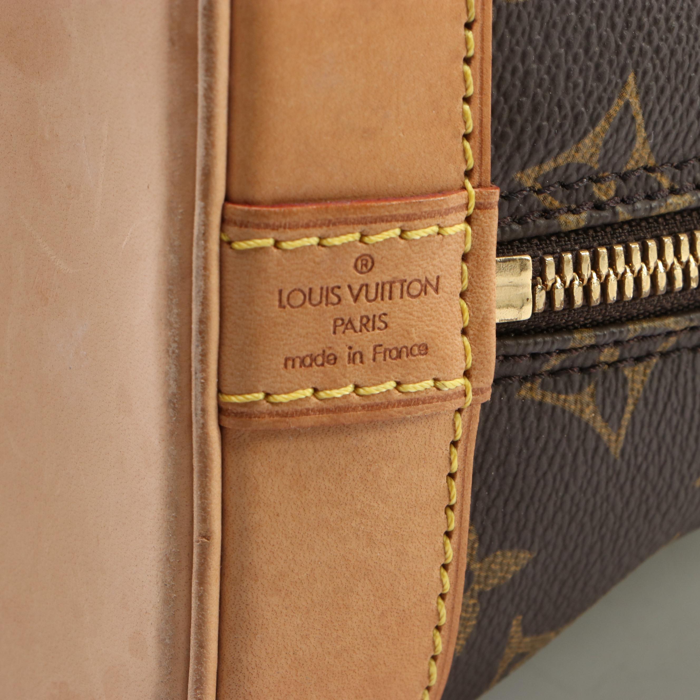 Louis Vuitton Alma PM in Monogram Canvas and Vachetta Leather