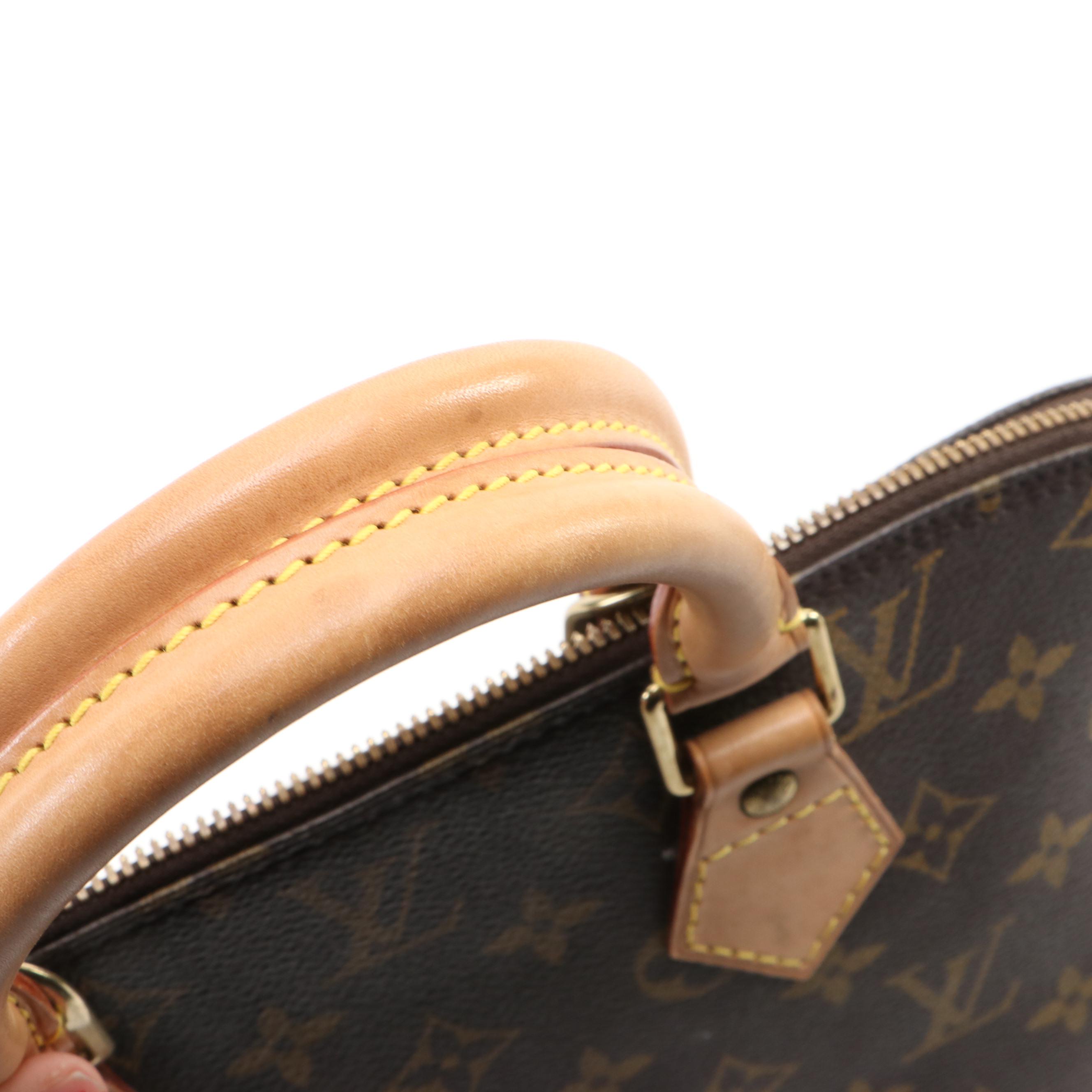 Louis Vuitton Alma PM in Monogram Canvas and Vachetta Leather