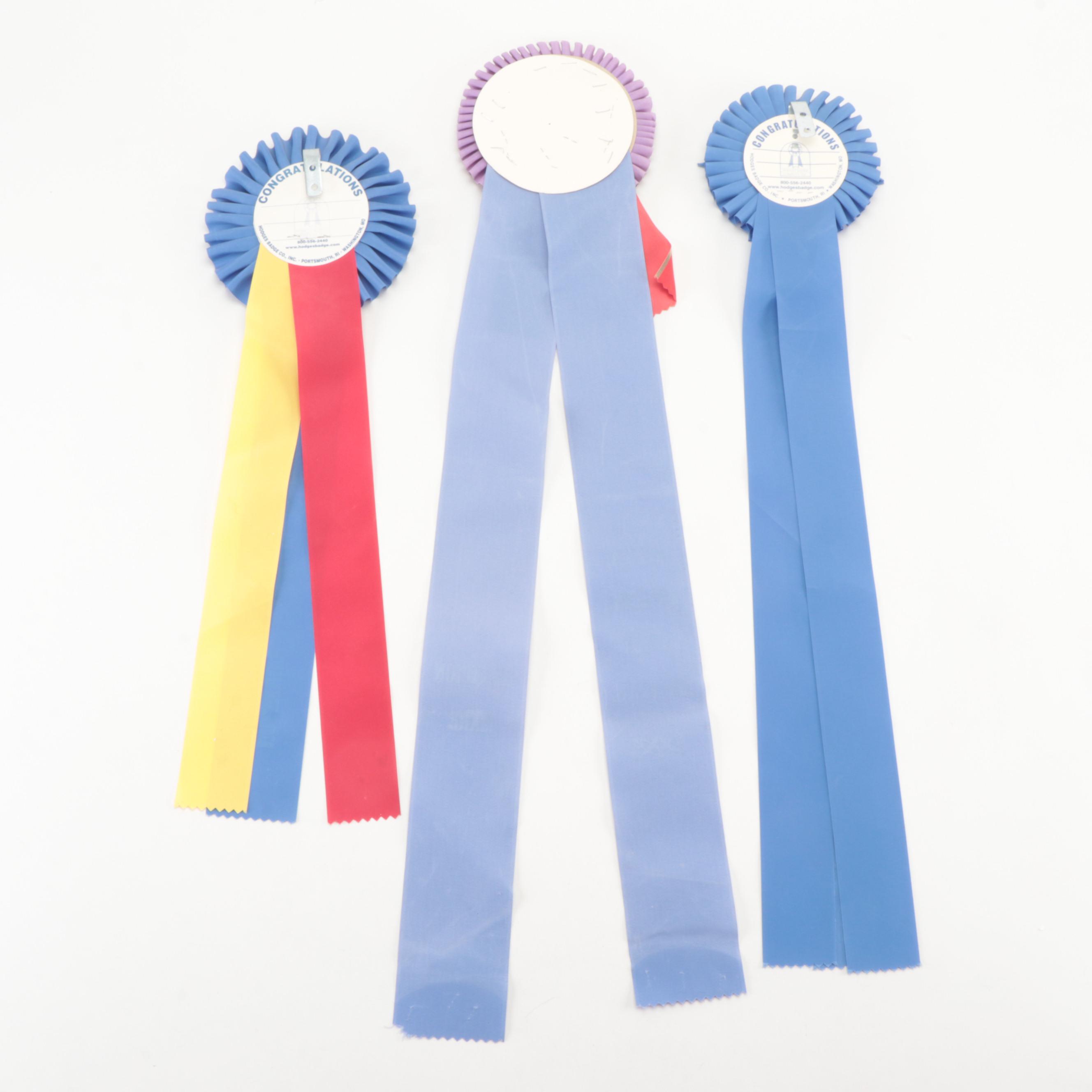 American Holsteiner Horse Association and Other Equestrian Prize Ribbons