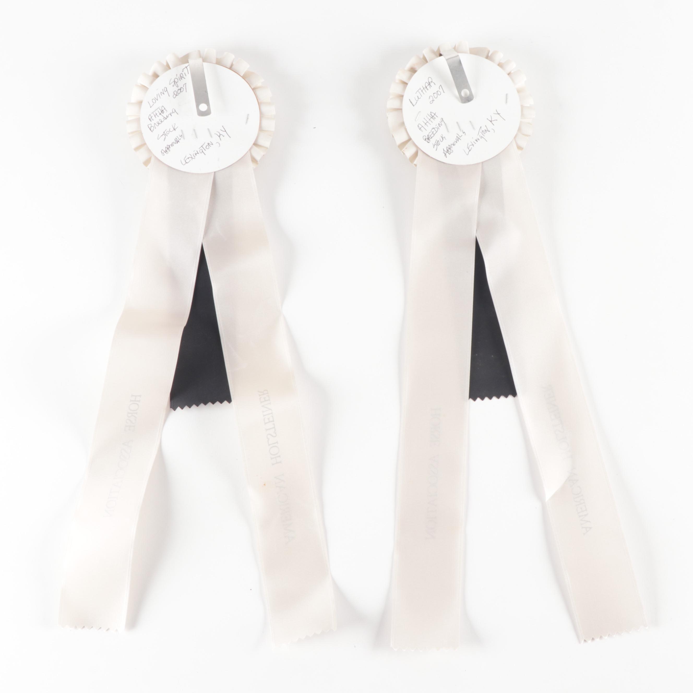 American Holsteiner Horse Association and Other Equestrian Prize Ribbons