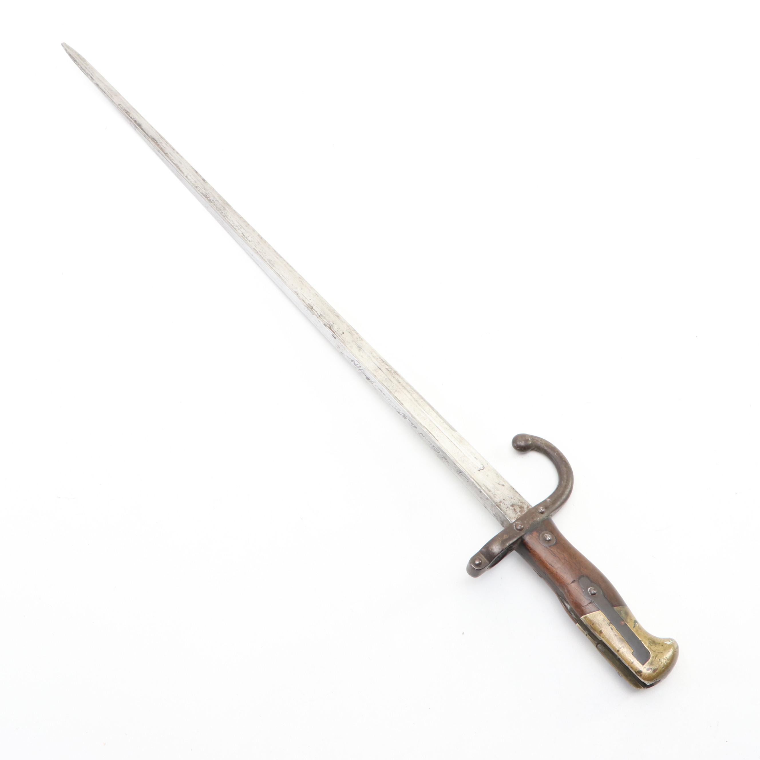 French Model 1874 Gras Sword Bayonet, Mid/Late 19th Century