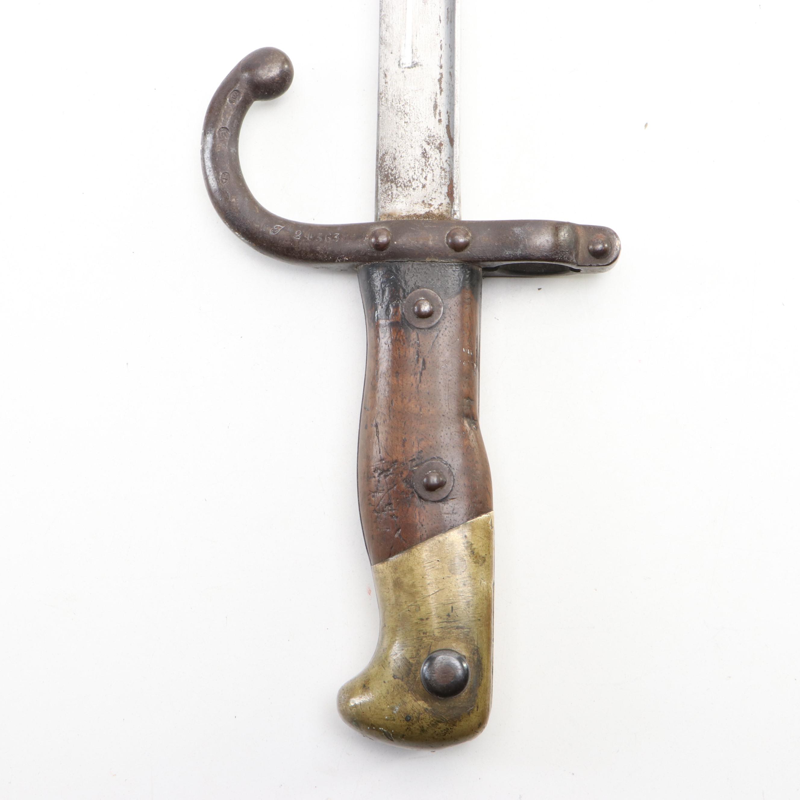 French Model 1874 Gras Sword Bayonet, Mid/Late 19th Century