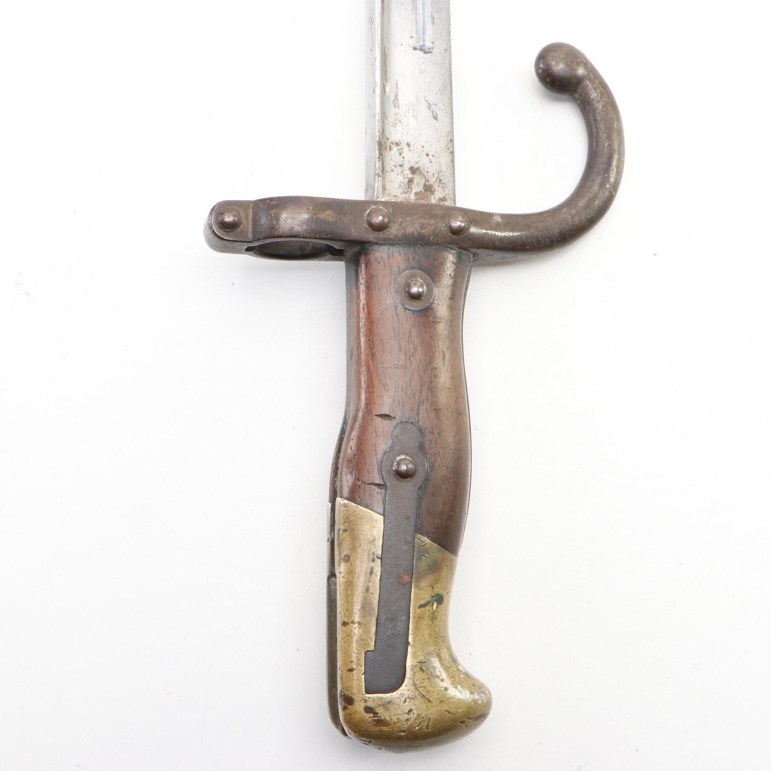 French Model 1874 Gras Sword Bayonet, Mid/Late 19th Century