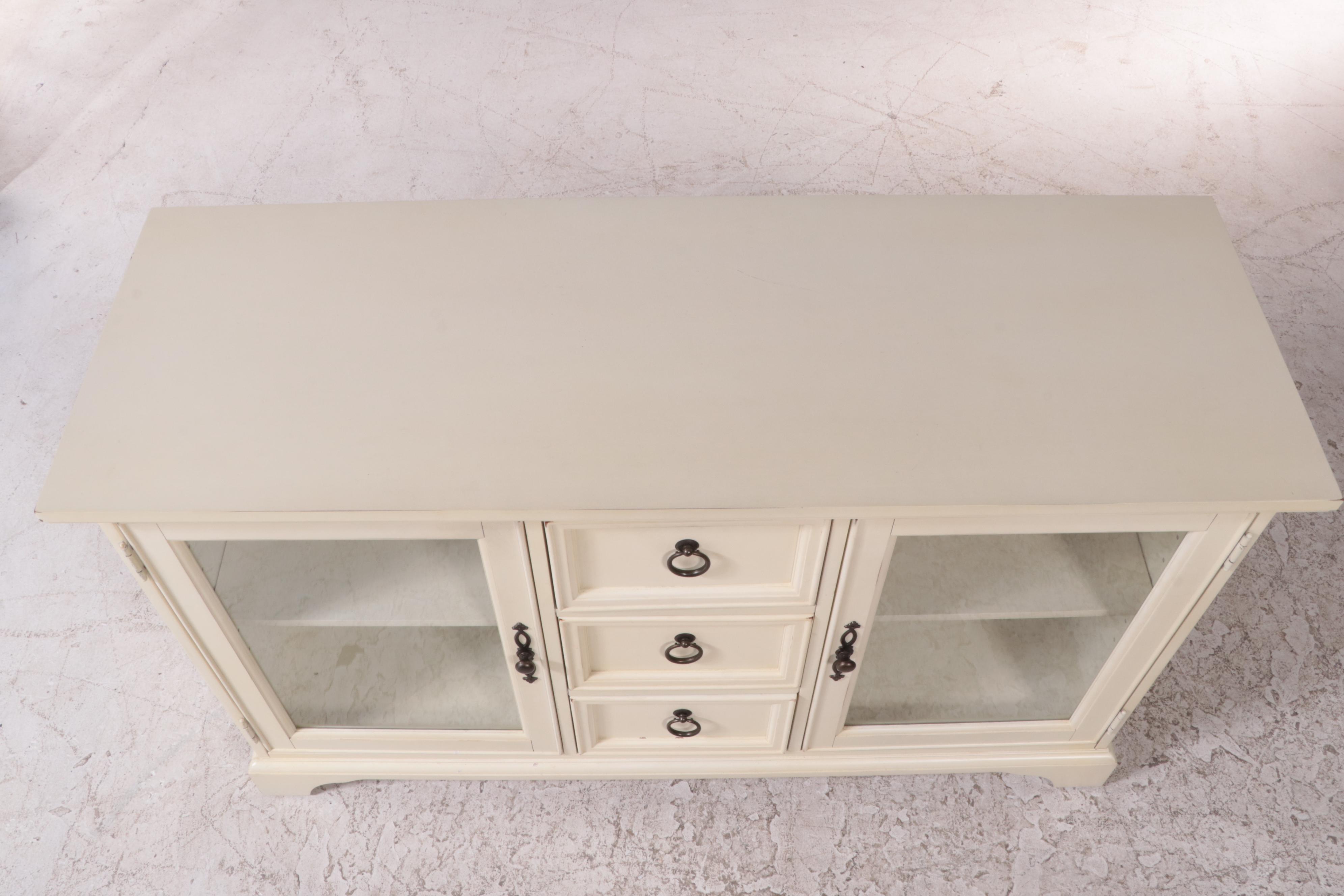 Melamine TV Console Media Cabinet