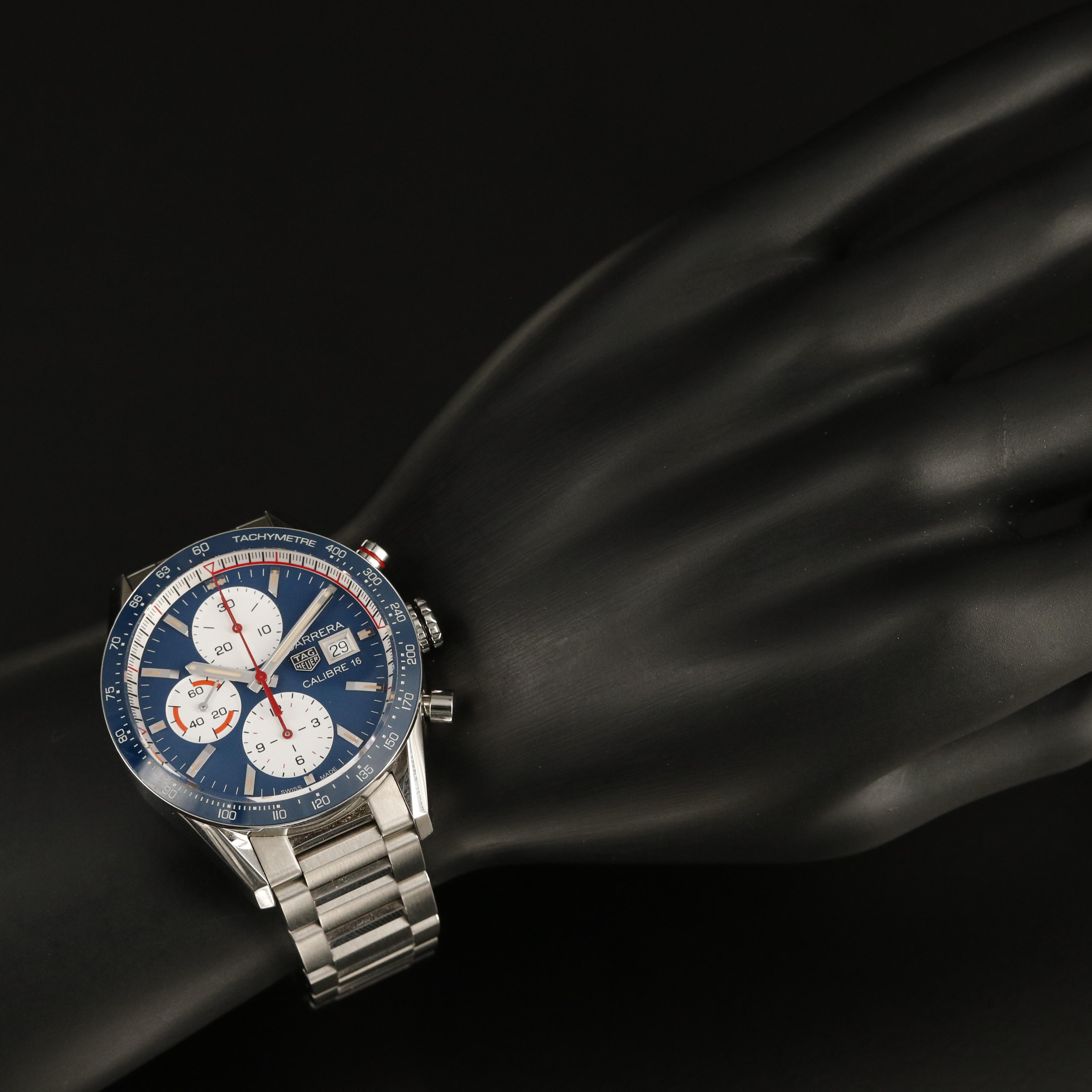 TAG Heuer Automatic Chronograph Blue Dial Watch