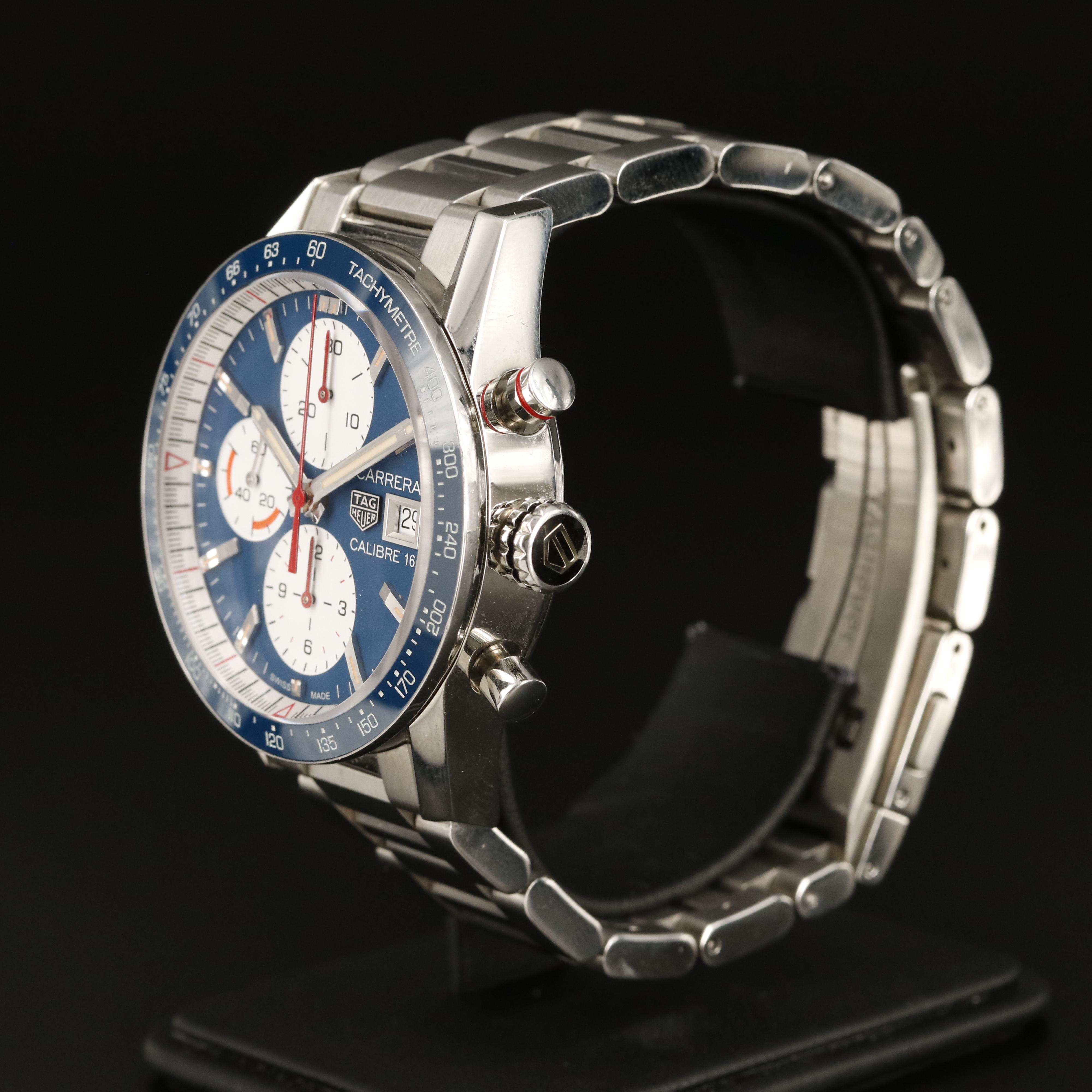 TAG Heuer Automatic Chronograph Blue Dial Watch