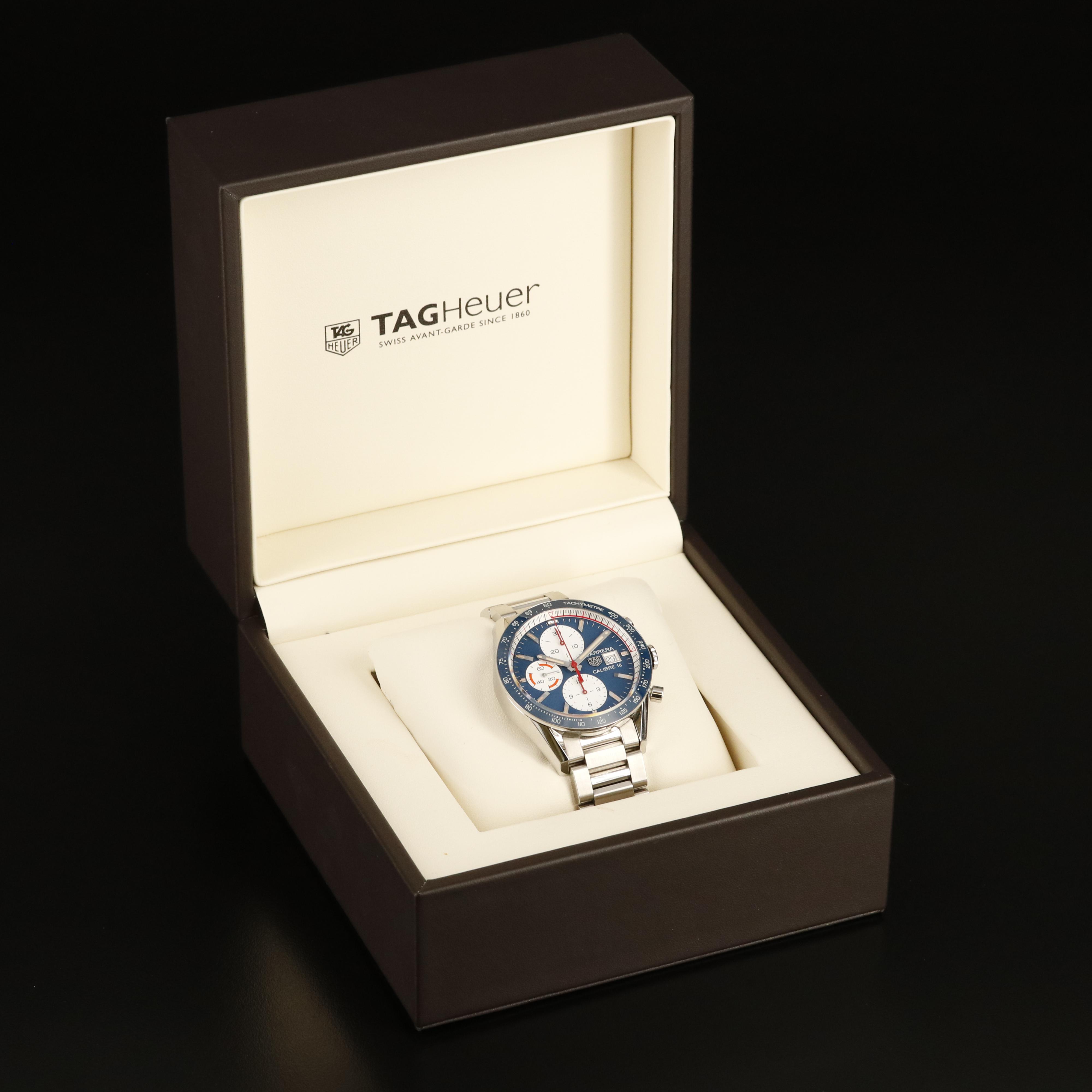 TAG Heuer Automatic Chronograph Blue Dial Watch