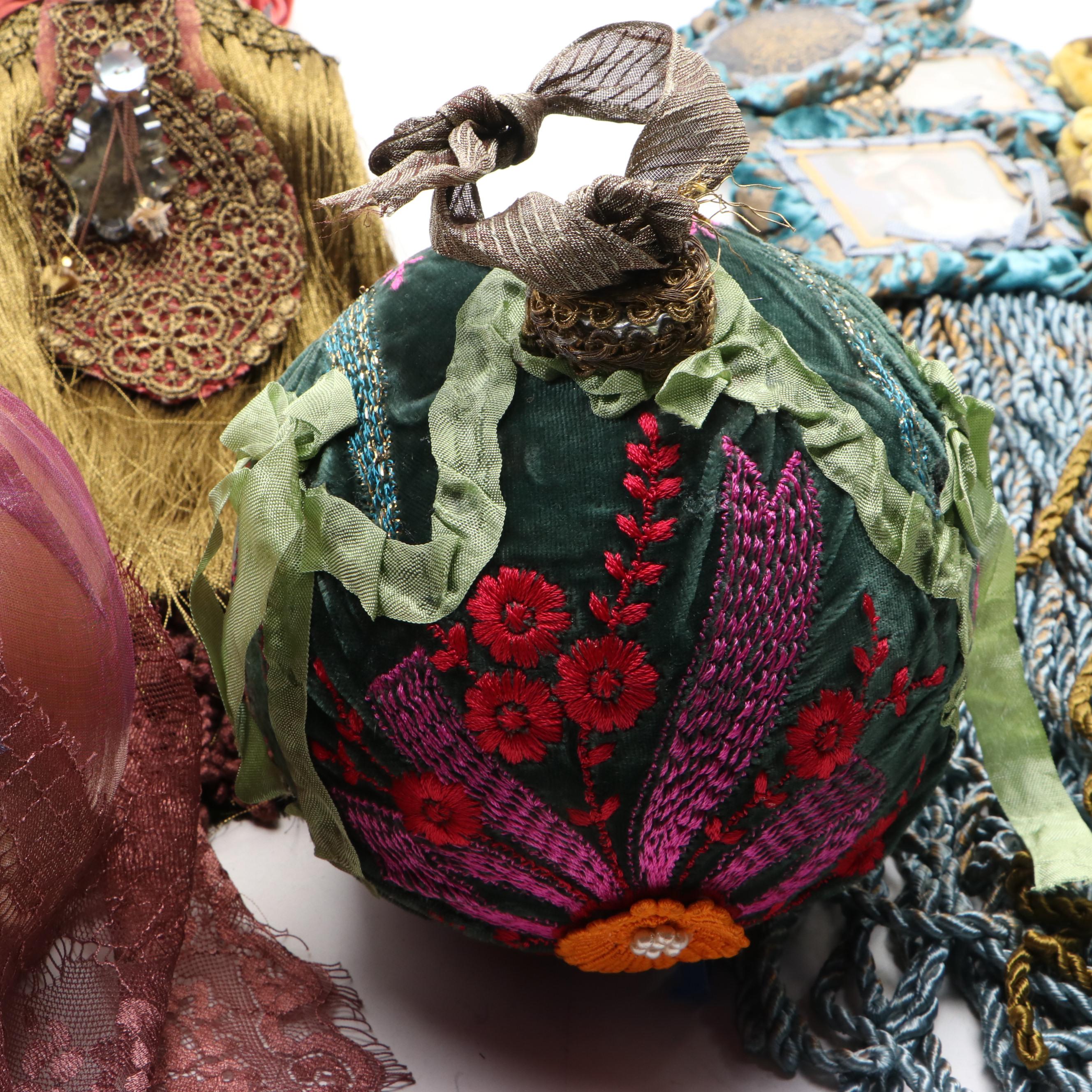 Georgettes & Chiffons Hand-Made Fabric Ornaments and Tassels