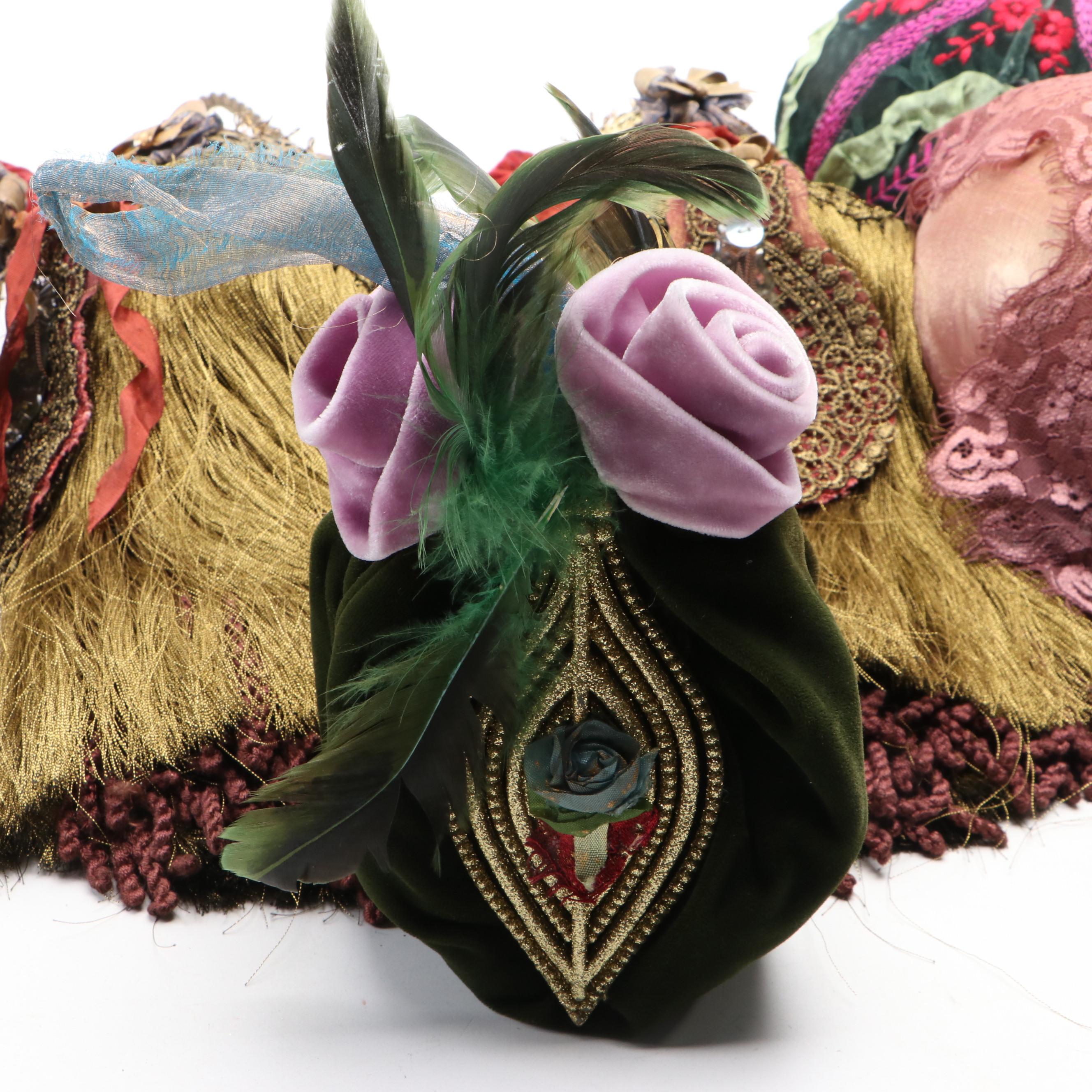 Georgettes & Chiffons Hand-Made Fabric Ornaments and Tassels