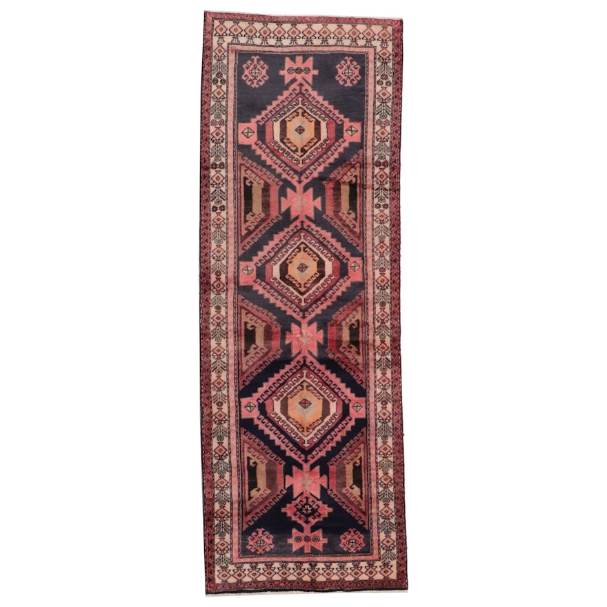 3'8 x 10'6 Hand-Knotted Persian Shiraz Long Rug